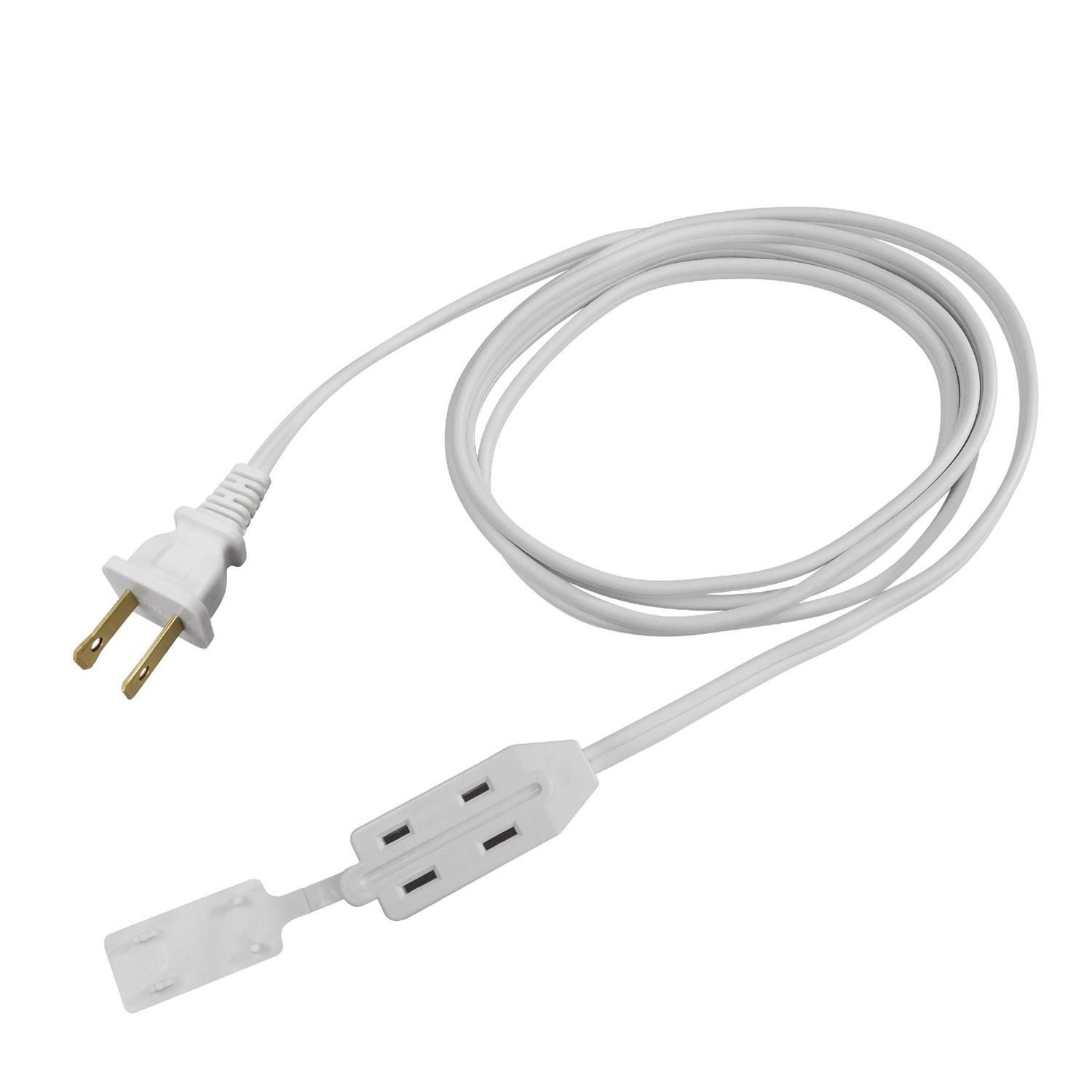 Ace Indoor 6 ft. L White Extension Cord 16/2 SPT-2