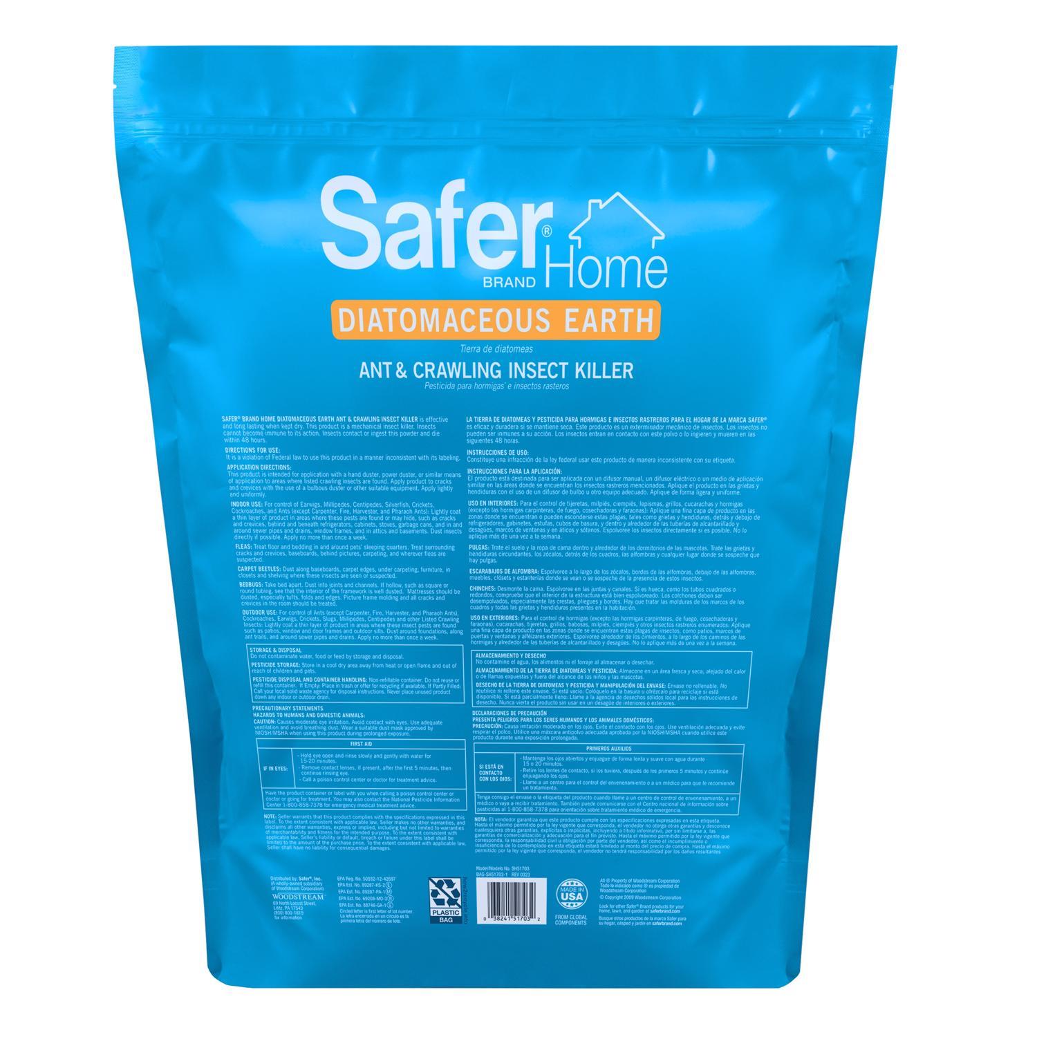 Safer Brand Crawling Insect Killer Dust 4 lb