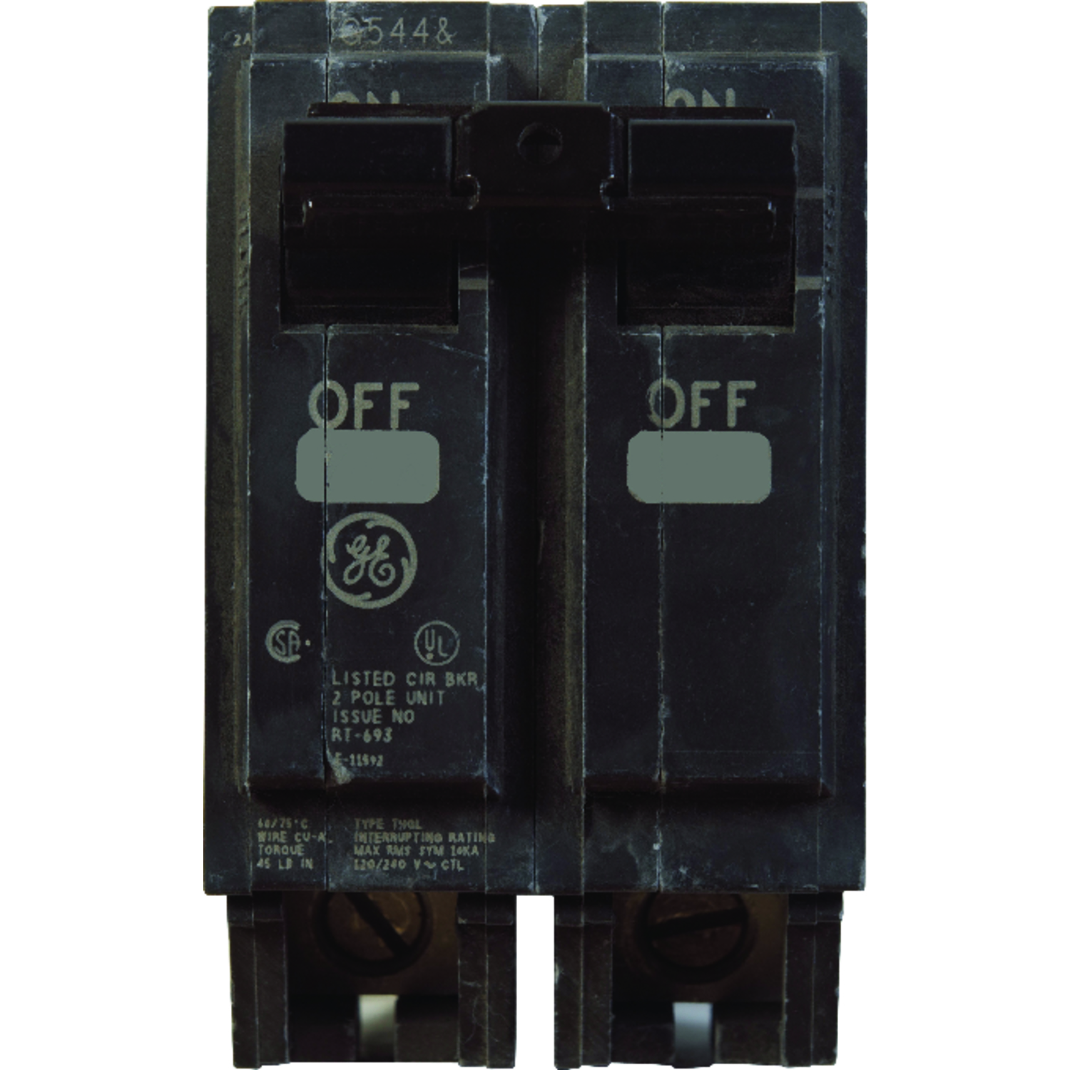 GE Q-Line 50 amps Standard 2-Pole Circuit Breaker