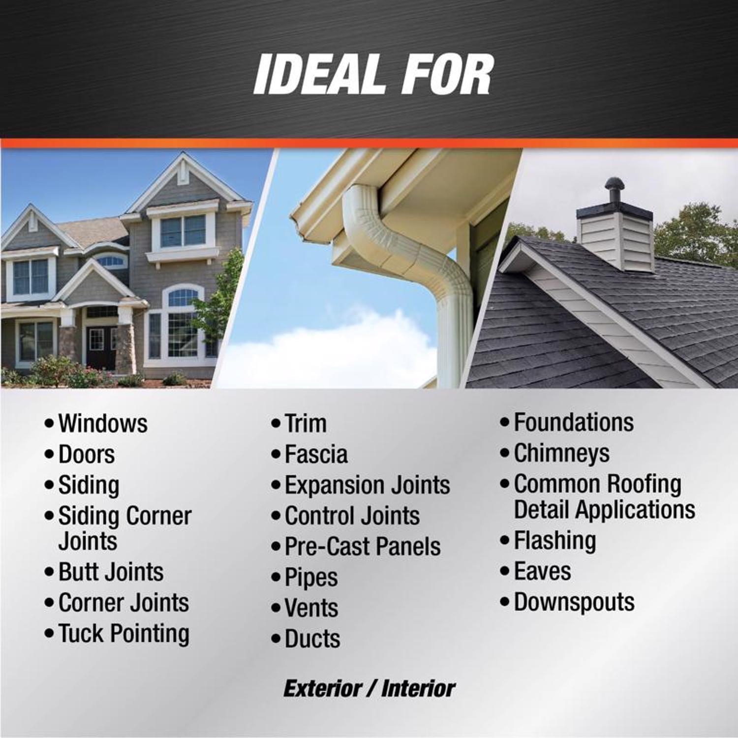 DAP Pro Grade Gray Polyurethane Construction Sealant 10.1 oz