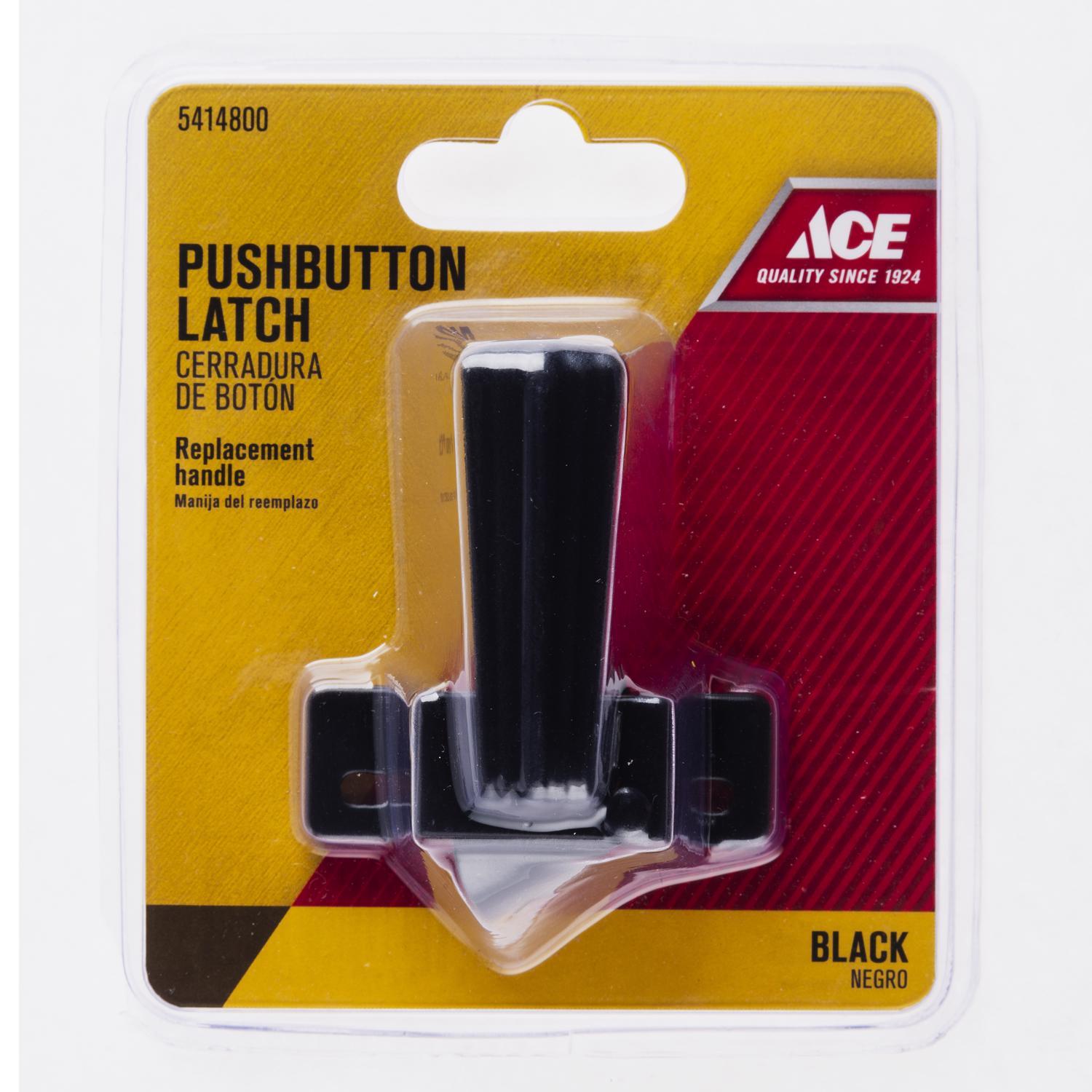 Ace Bare Steel Push Button Latch Replacement 1 pk