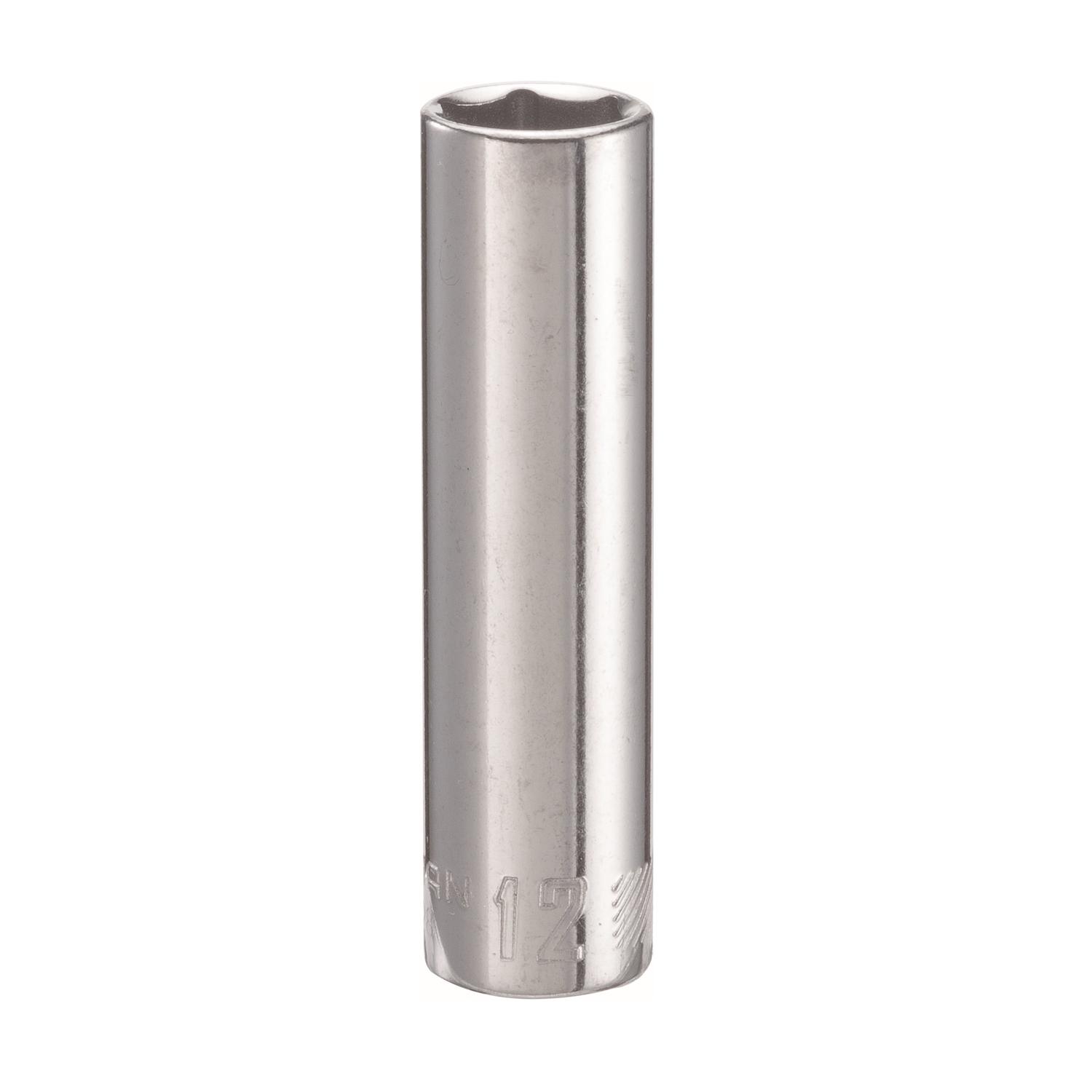 Craftsman 12 mm X 3/8 in. drive Metric 6 Point Deep Deep Socket 1 pc