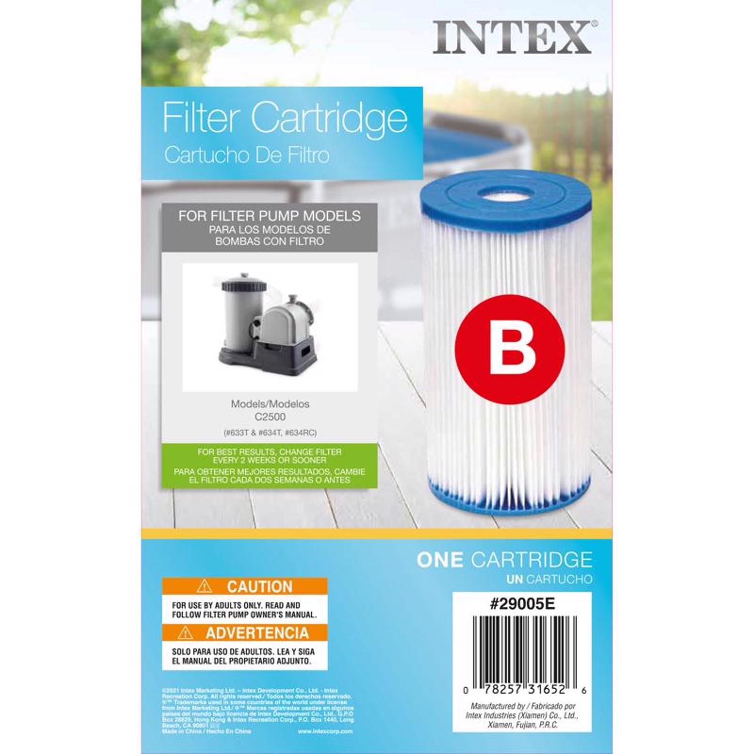 Intex Krystal Clear Pool Filter Cartridge 10 in. H