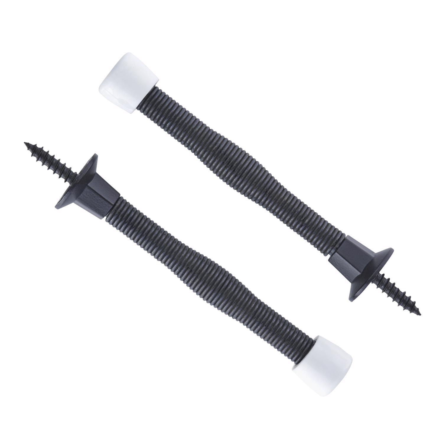 Ace 3 in. W Metal Oil Rubbed Bronze Bronze Spring Door Stop Mounts to door and wall 0 in.