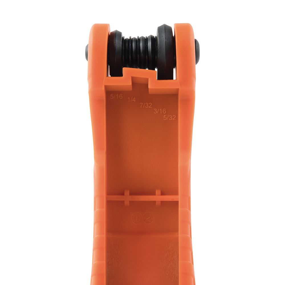 Klein Pro Folding Hex Key Set, 11-Key, SAE Sizes