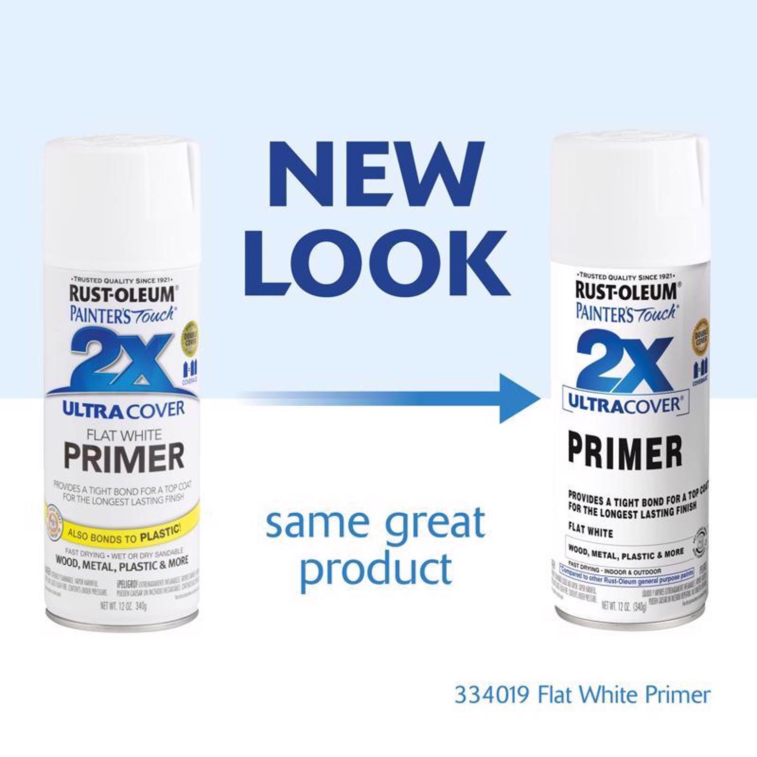 Rust-Oleum Painter's Touch 2X Ultra Cover Flat White Primer Spray 12 oz