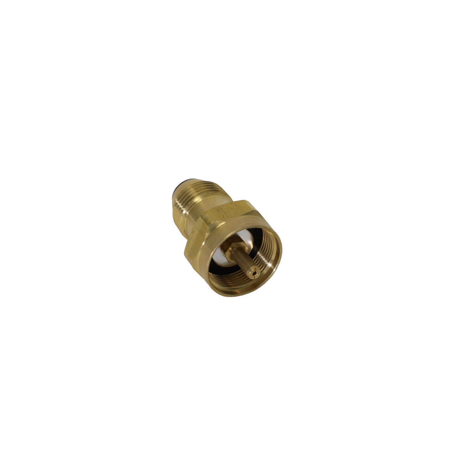 Mr. Heater Brass Female Throwaway Cylinder Thread x Soft Nose P.O.L. Propane Tank Refill Adapter