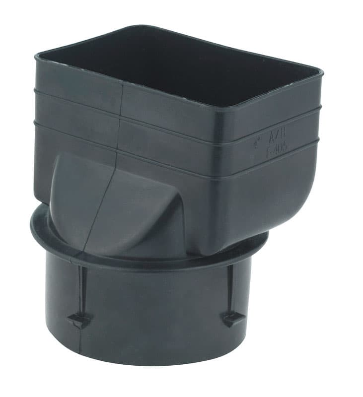 Advance Drainage Systems 4-1/4 in. Barb X 3 in. D Barb Polyethylene Downspout Adapter 1 pk