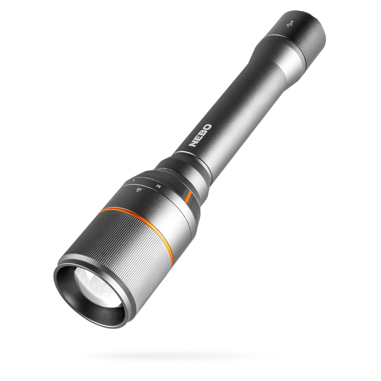 NEBO DaVinci 5000 lm Black/Gray LED Rechargeable Flashlight 21700 Battery