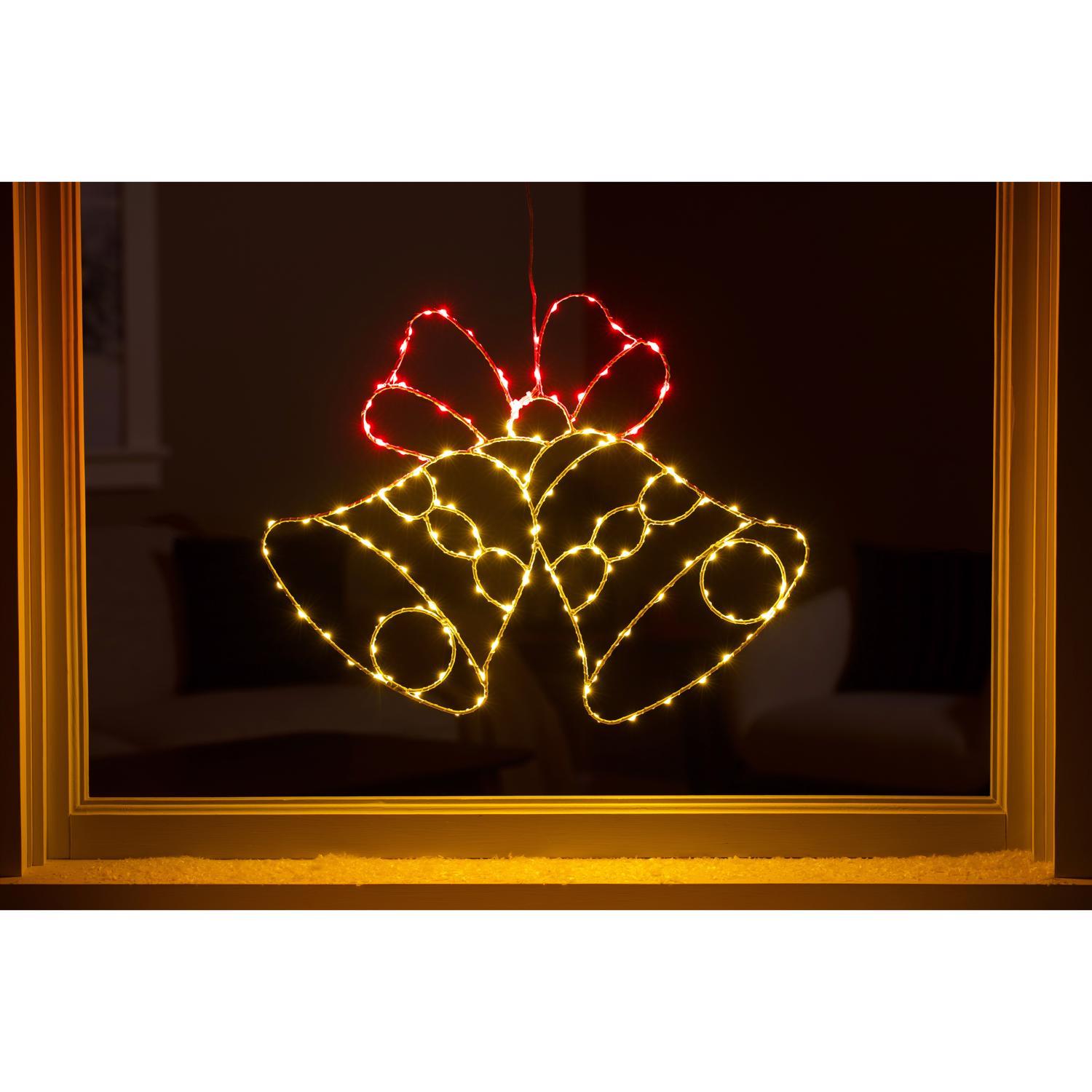 Celebrations LED Multi Bell Silhouette 15 in. Hanging Decor