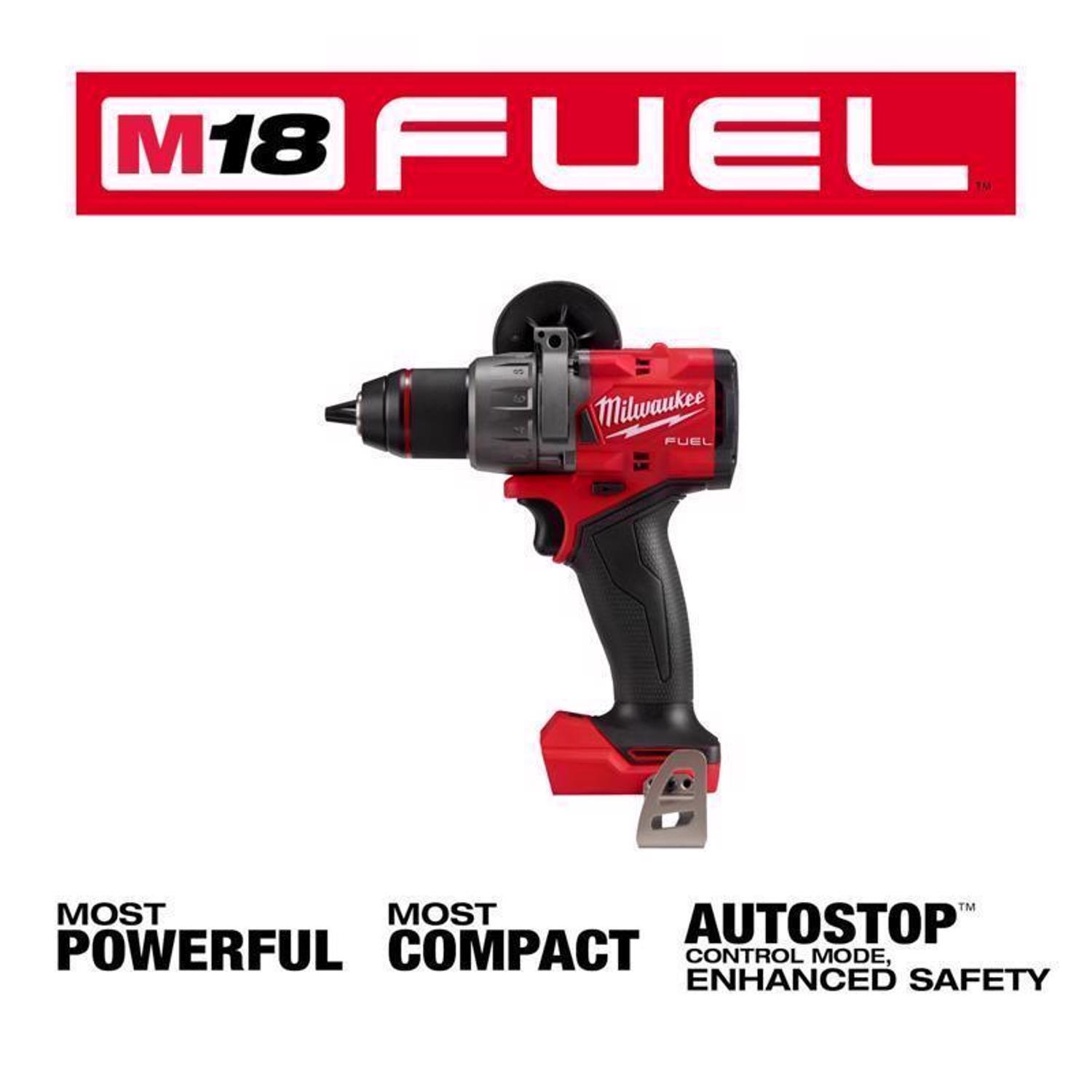 Milwaukee M18 FUEL 1/2 in. Brushless Cordless Hammer Drill/Drive Tool Only
