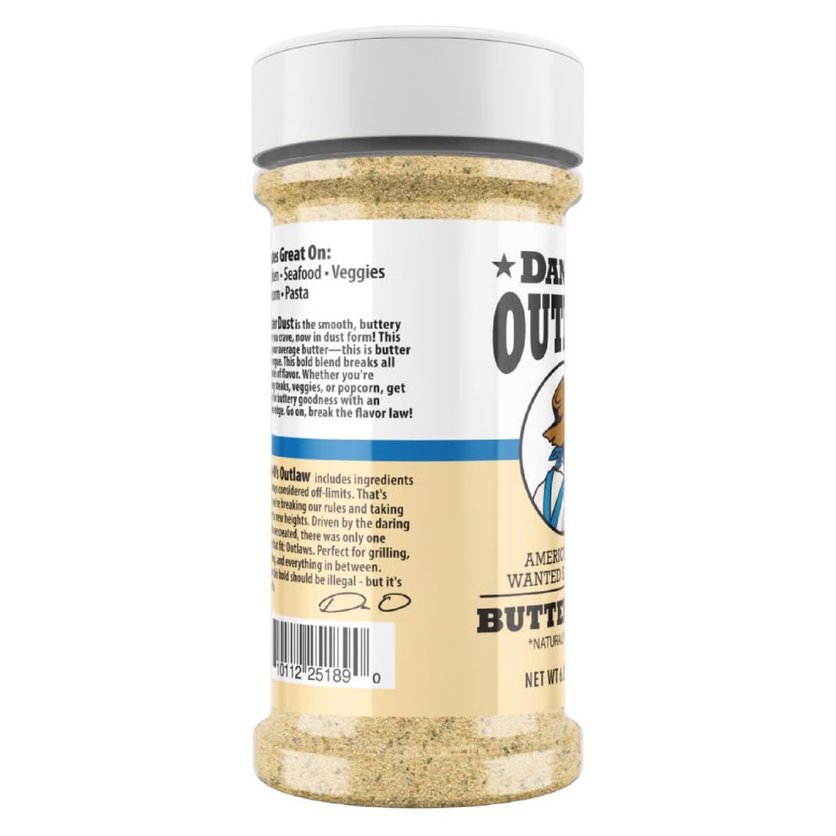 Dan-O's Outlaw Butter Dust BBQ Seasoning 6.9 oz.