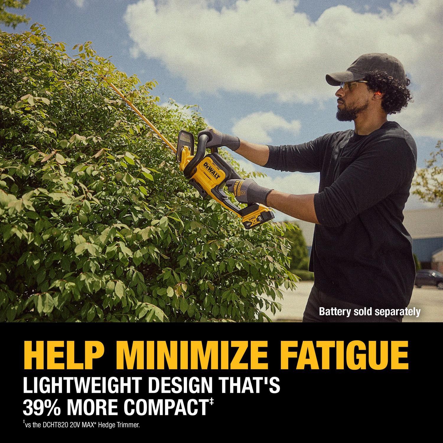 DeWalt DCHT821B 22 in. 20 V Battery Hedge Trimmer Tool Only