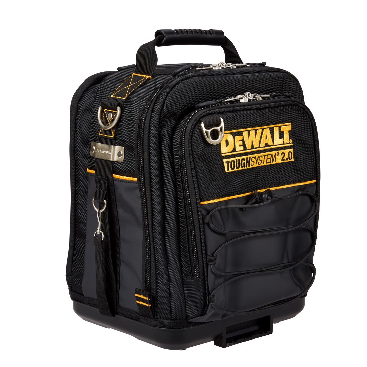DEWALT ToughSystem 2.0 11.75 in. W X 15.25 in. H Compact Tool Bag 25 pocket Black/Yellow 1 pc