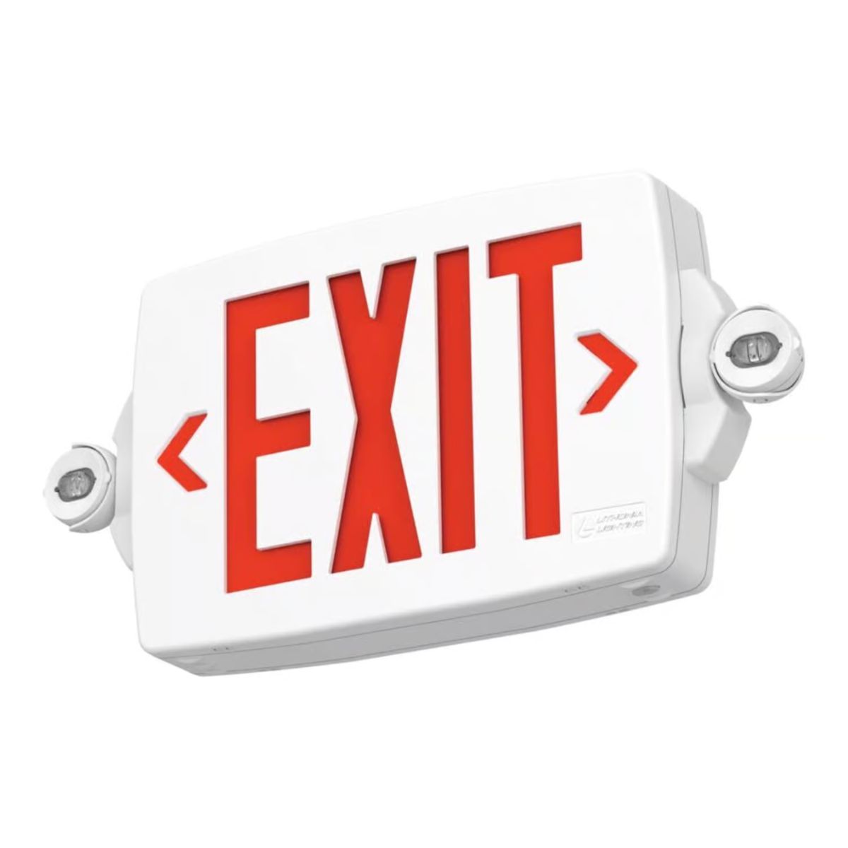 Lithonia Lighting LHQM Switch Hardwired LED White Exit Sign and Emergency Light