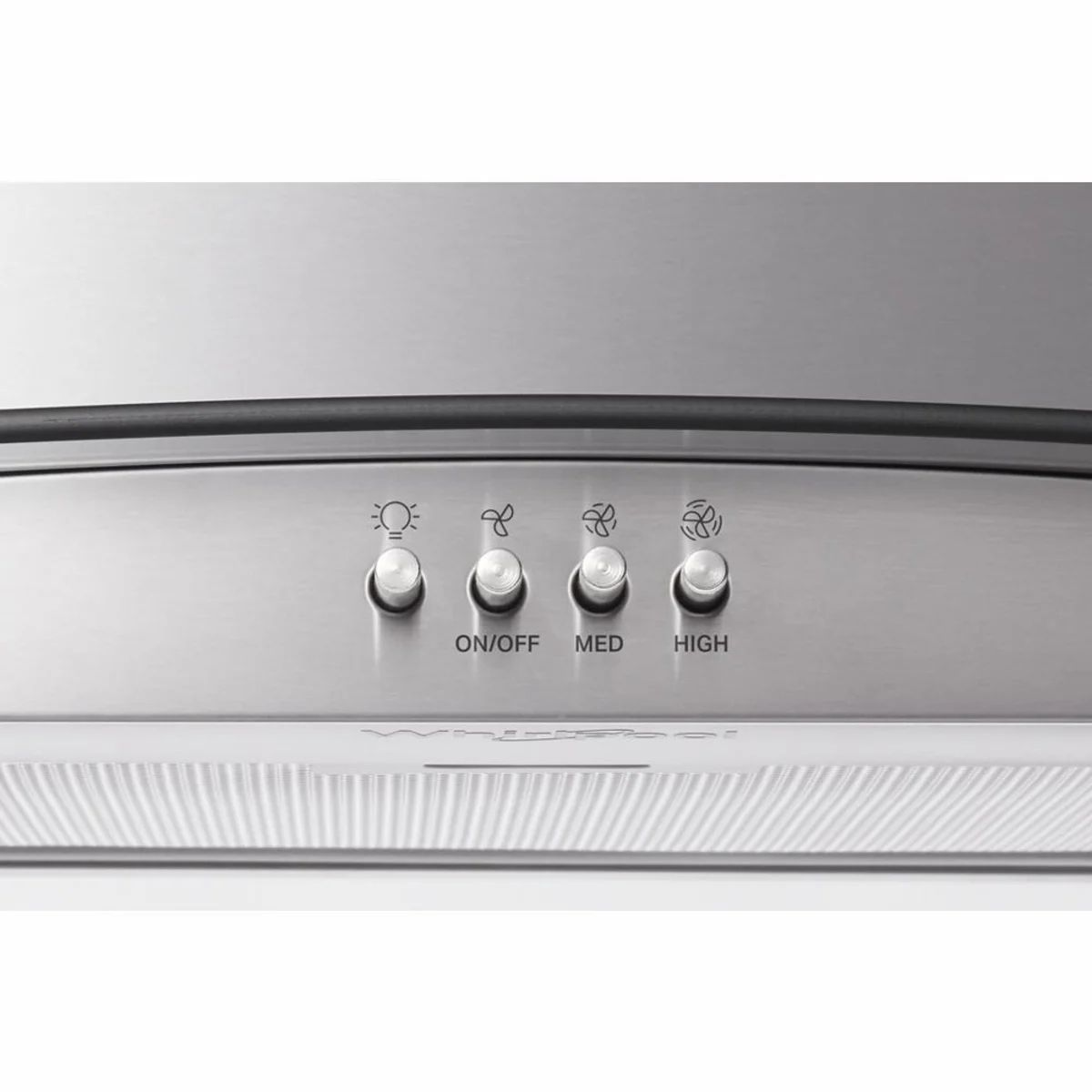 Whirpool 36 in. Curved Glass Wall Mount Range Hood