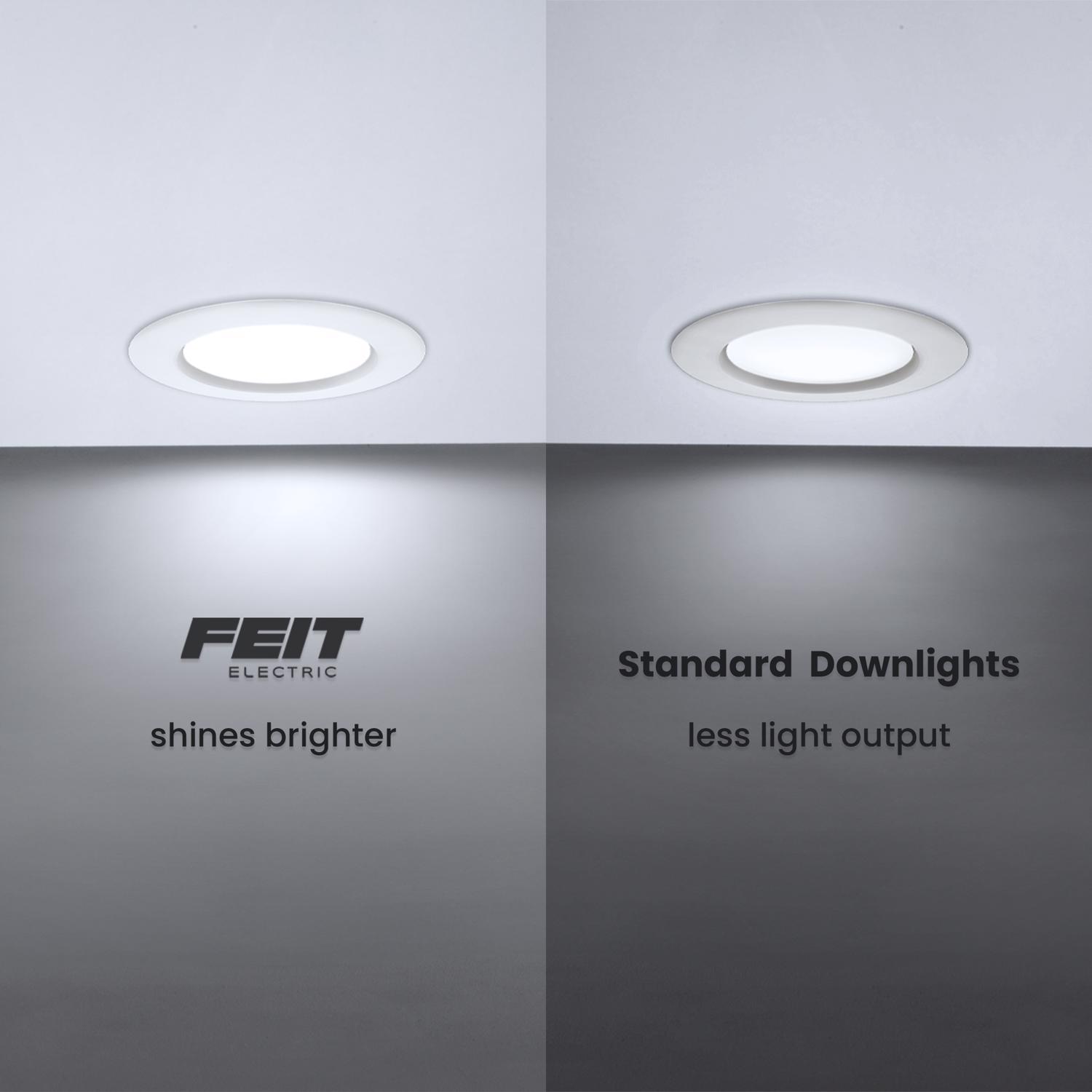 Feit Enhance Frost White 5.1 in. W Aluminum LED Dimmable Recessed Downlight 8.6 W