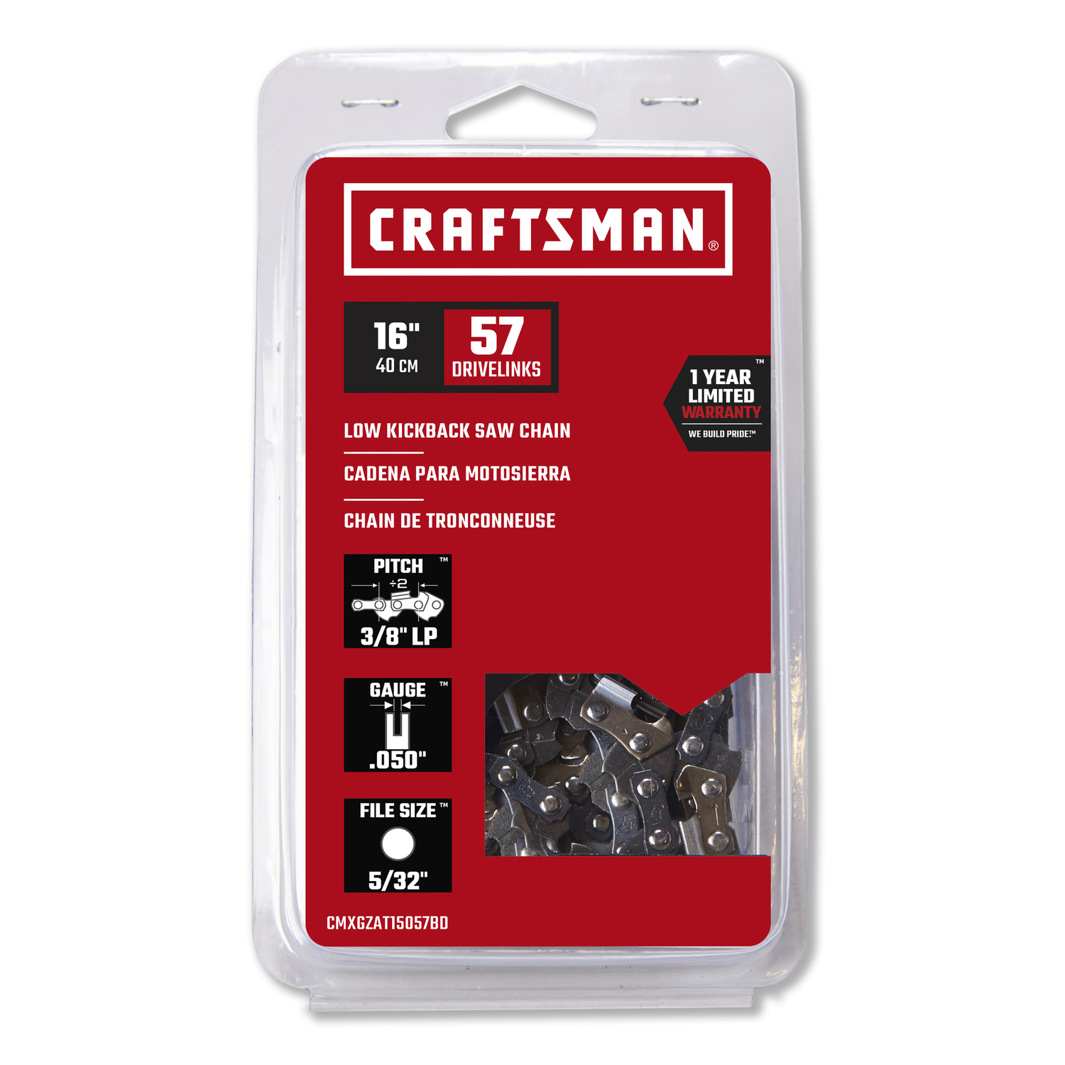 Craftsman 16 in. 57 links Chainsaw Chain