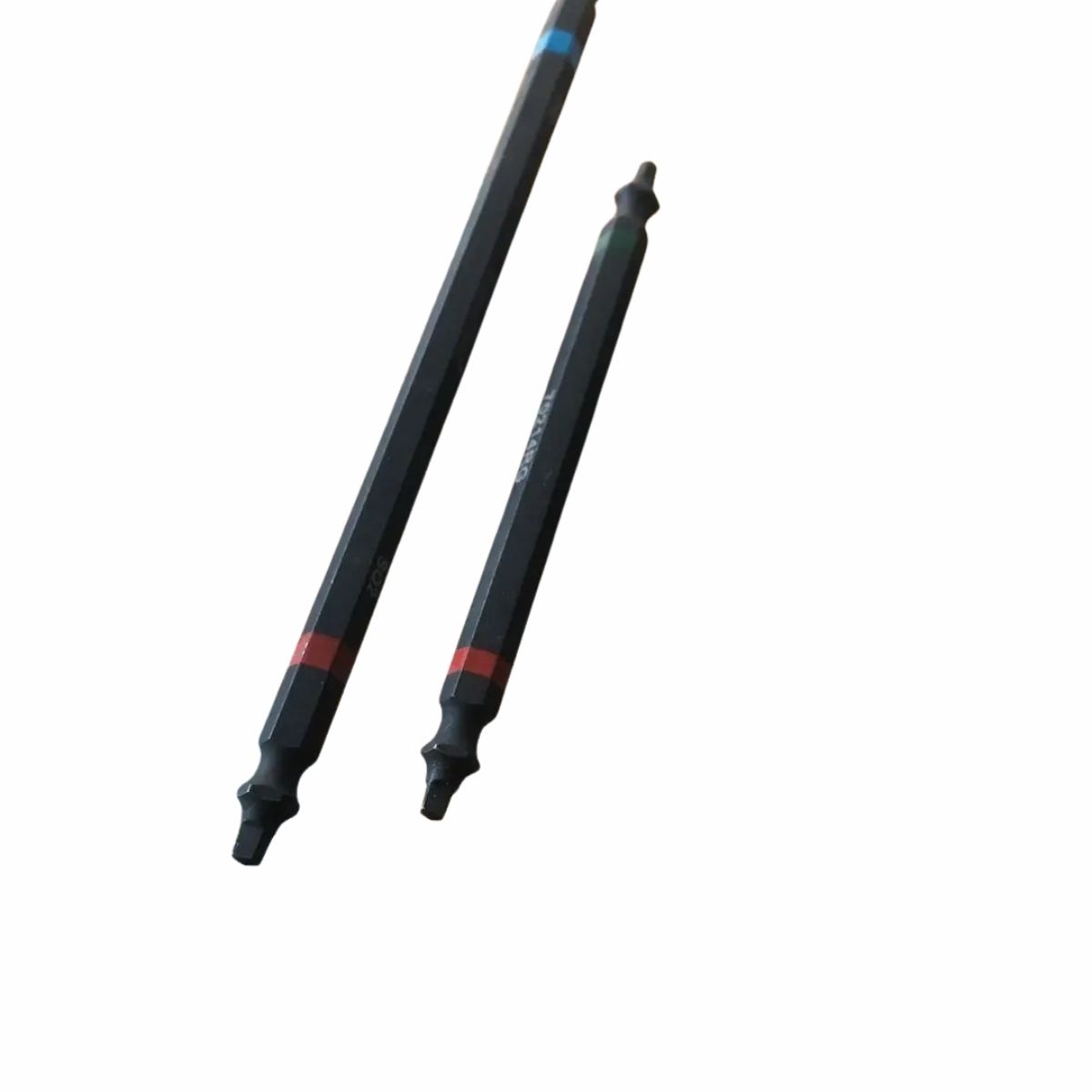 Rack-A-Tiers #2 Blue Phillips & #1 Green Robertson Square Double-Ended Impact Bit 4in.