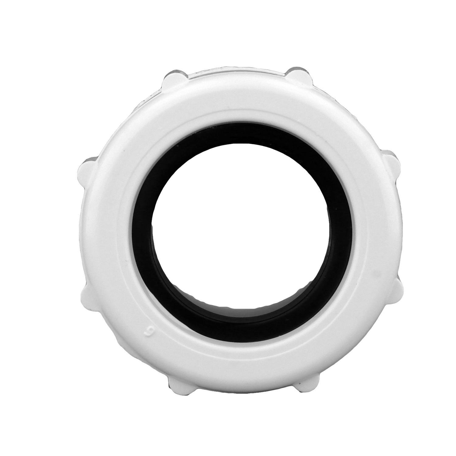 Charlotte Pipe Schedule 40 1-1/2 in. Slip X 1-1/4 in. D Slip PVC Trap Adapter 1 pk