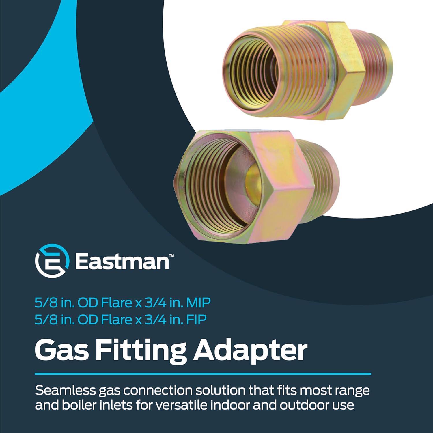 Eastman 3/4 in. Female Thread X 5/8 in. D Flare Steel Gas Fitting