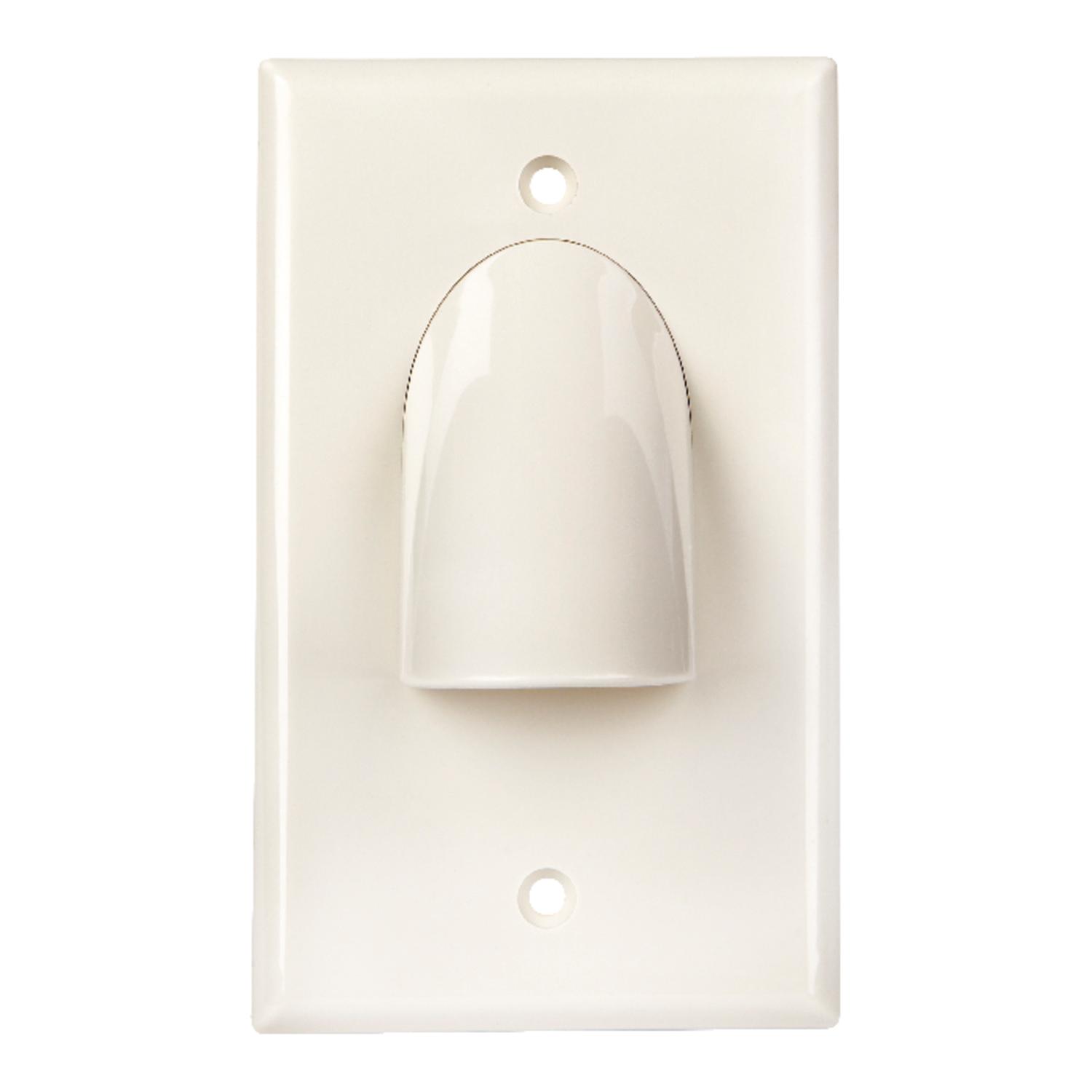 Monster Just Hook It Up White 1 gang Plastic Home Theater Wall Plate 1 pk