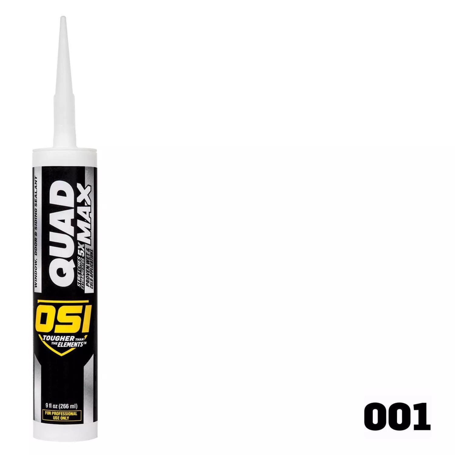OSI Quad Max White Elastomeric Polymers Door/Siding/ Window Sealant 9.5 oz