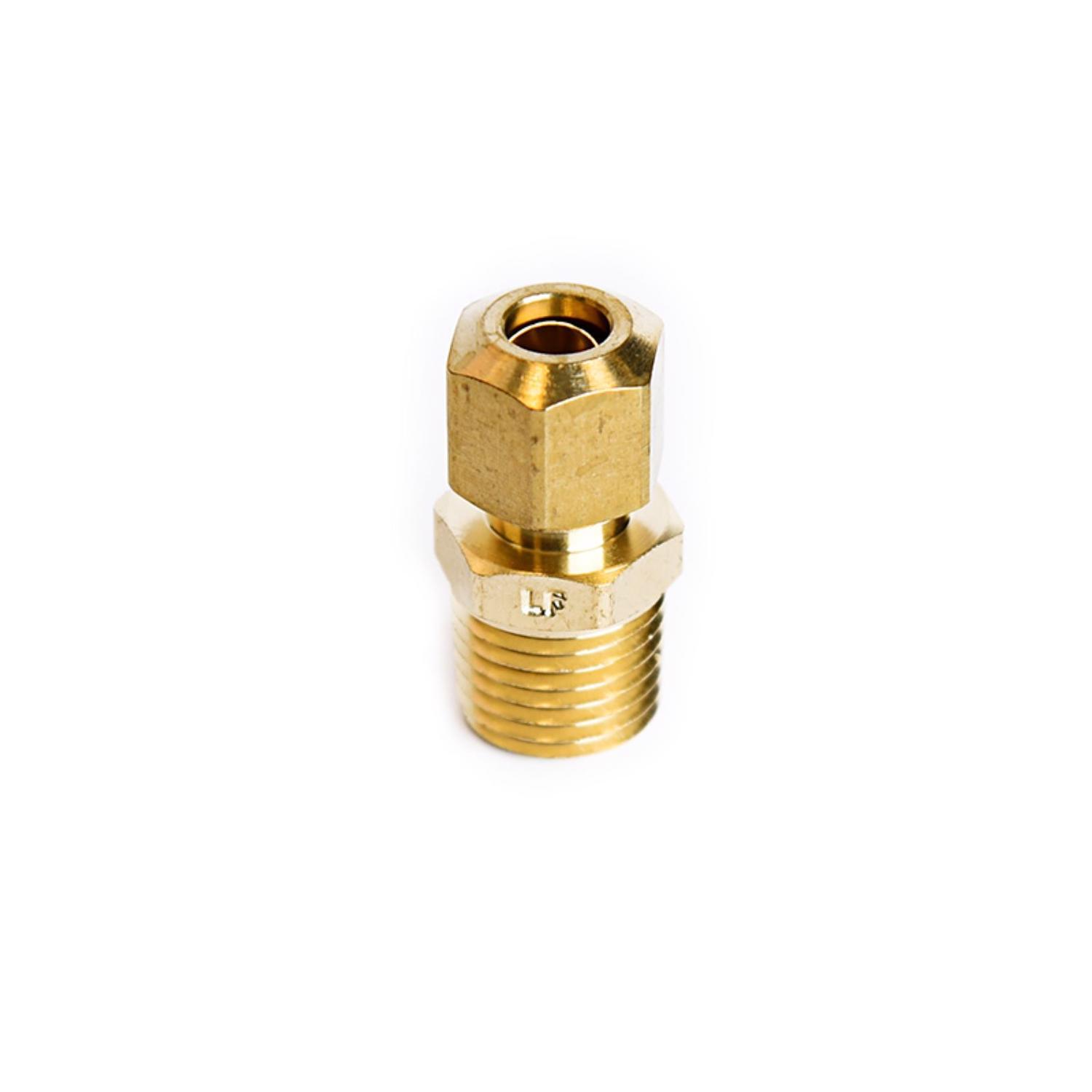 ATC 1/4 in. Compression 1/4 in. D Male Brass Connector