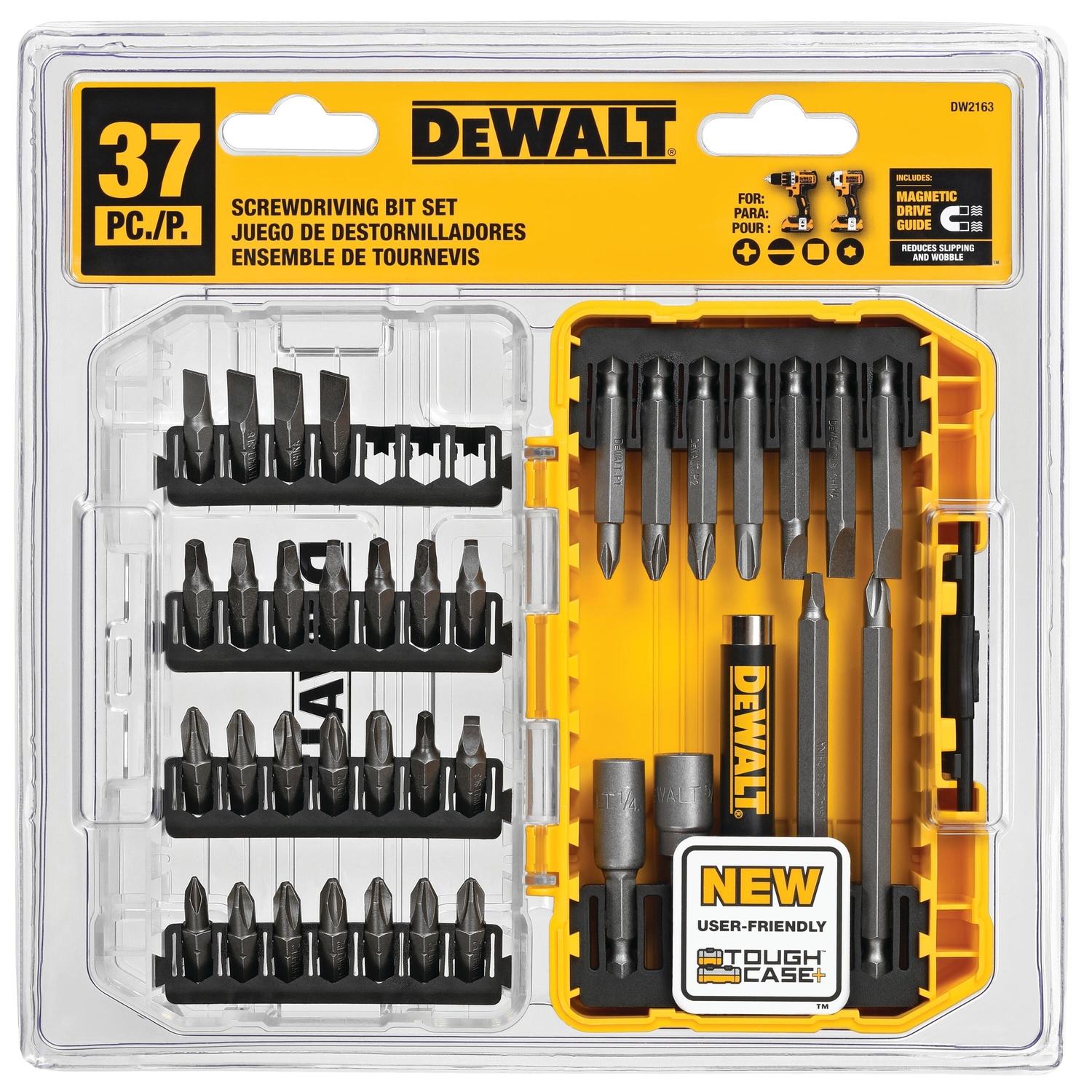 DEWALT Screwdriving Set Heat-Treated Steel 37 pc