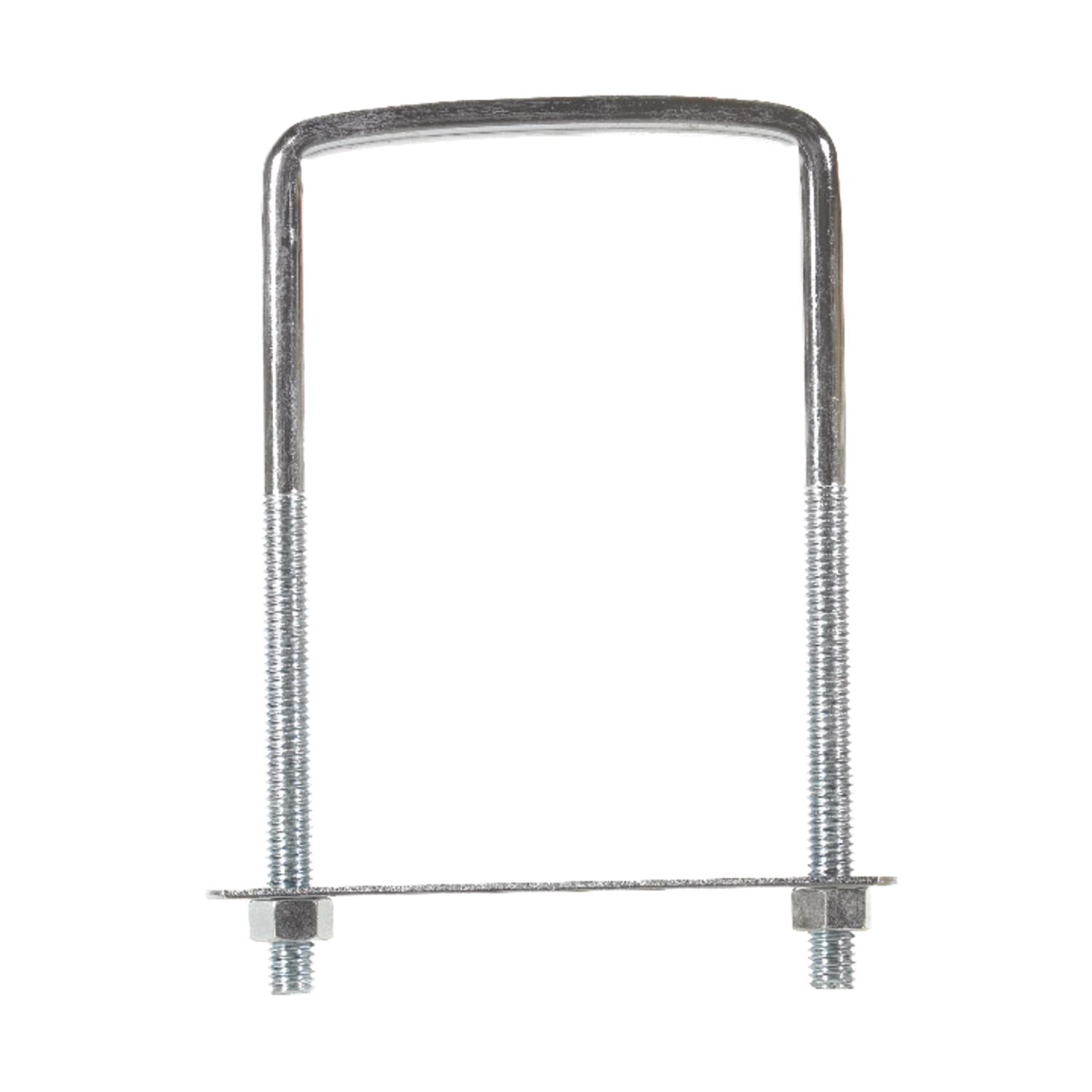 Hampton 3-3/4 in. X 3-5/8 in. W X 6 in. L Coarse Zinc-Plated Steel Lumber Size Square Bend U-Bolt