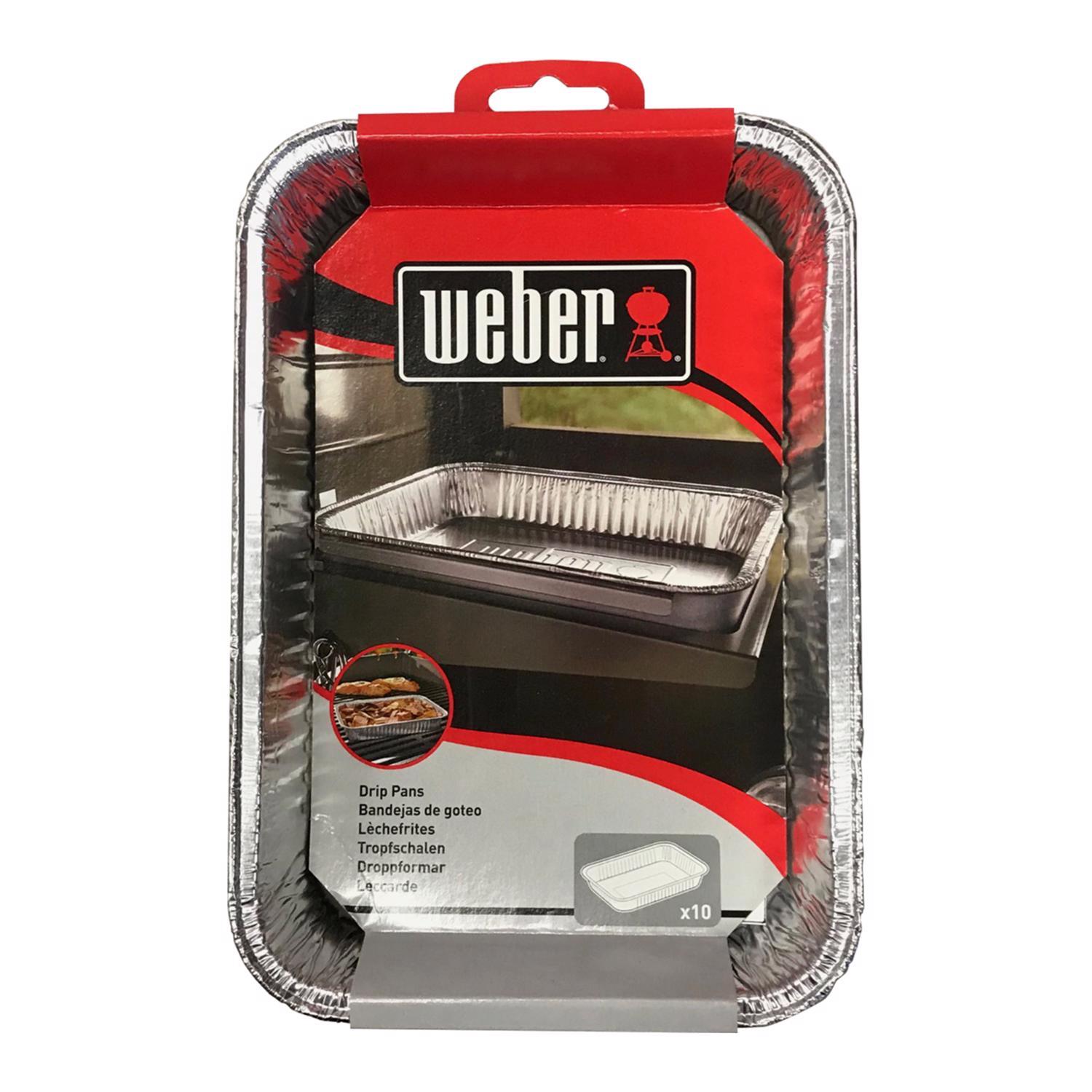 Weber Aluminum Drip Pan 8.6 in. L X 6 in. W For Weber