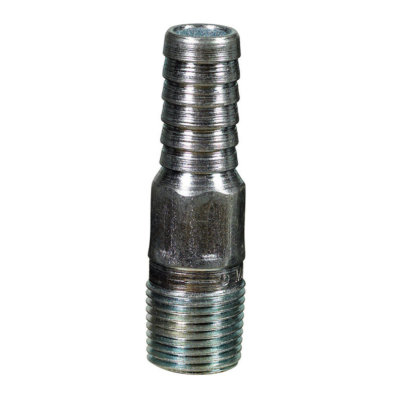 BK Products 1/2 in. Barb T X 1/2 in. D MPT Galvanized Steel Adapter