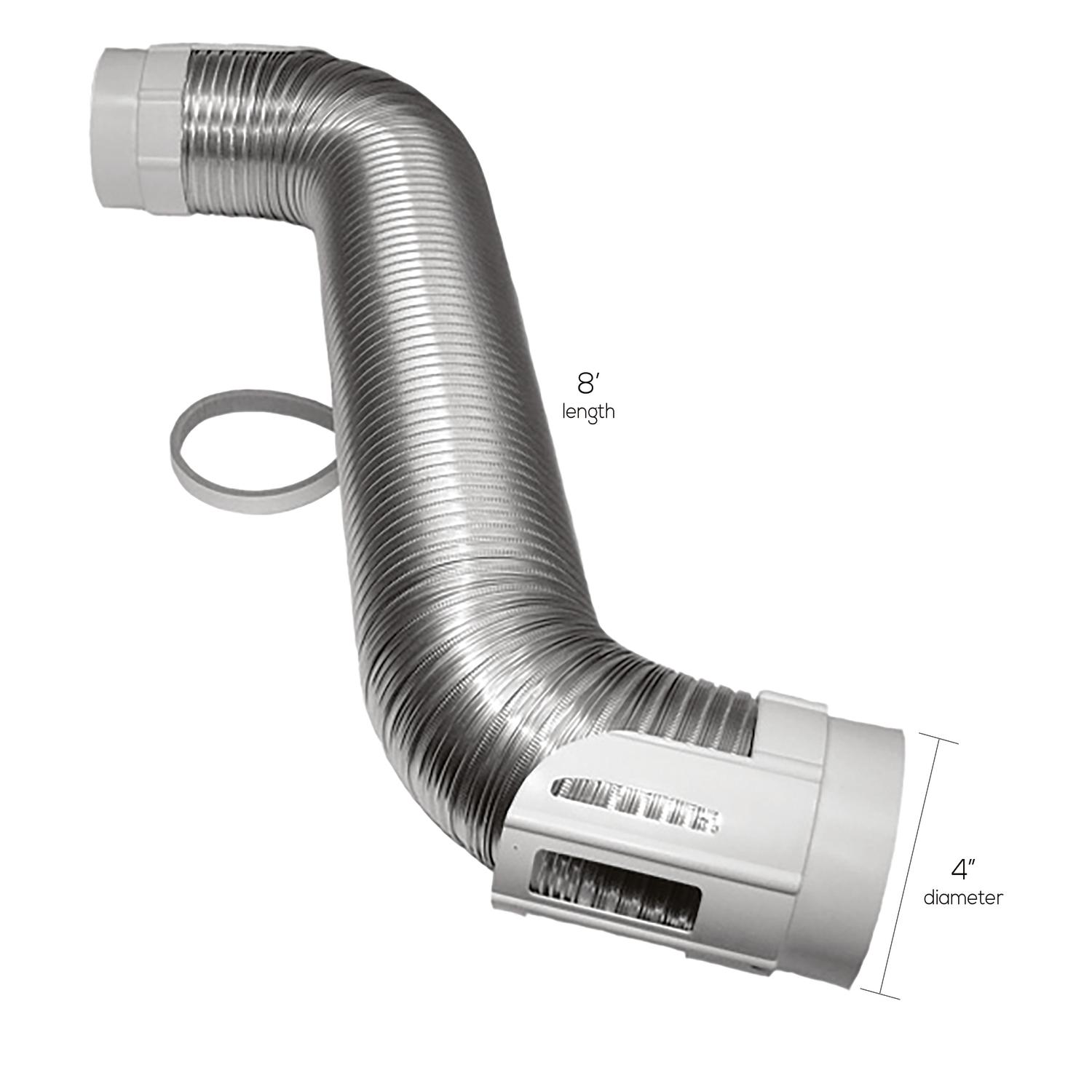 Ace 96 in. L X 4 in. D Silver/White Aluminum Connector Kit