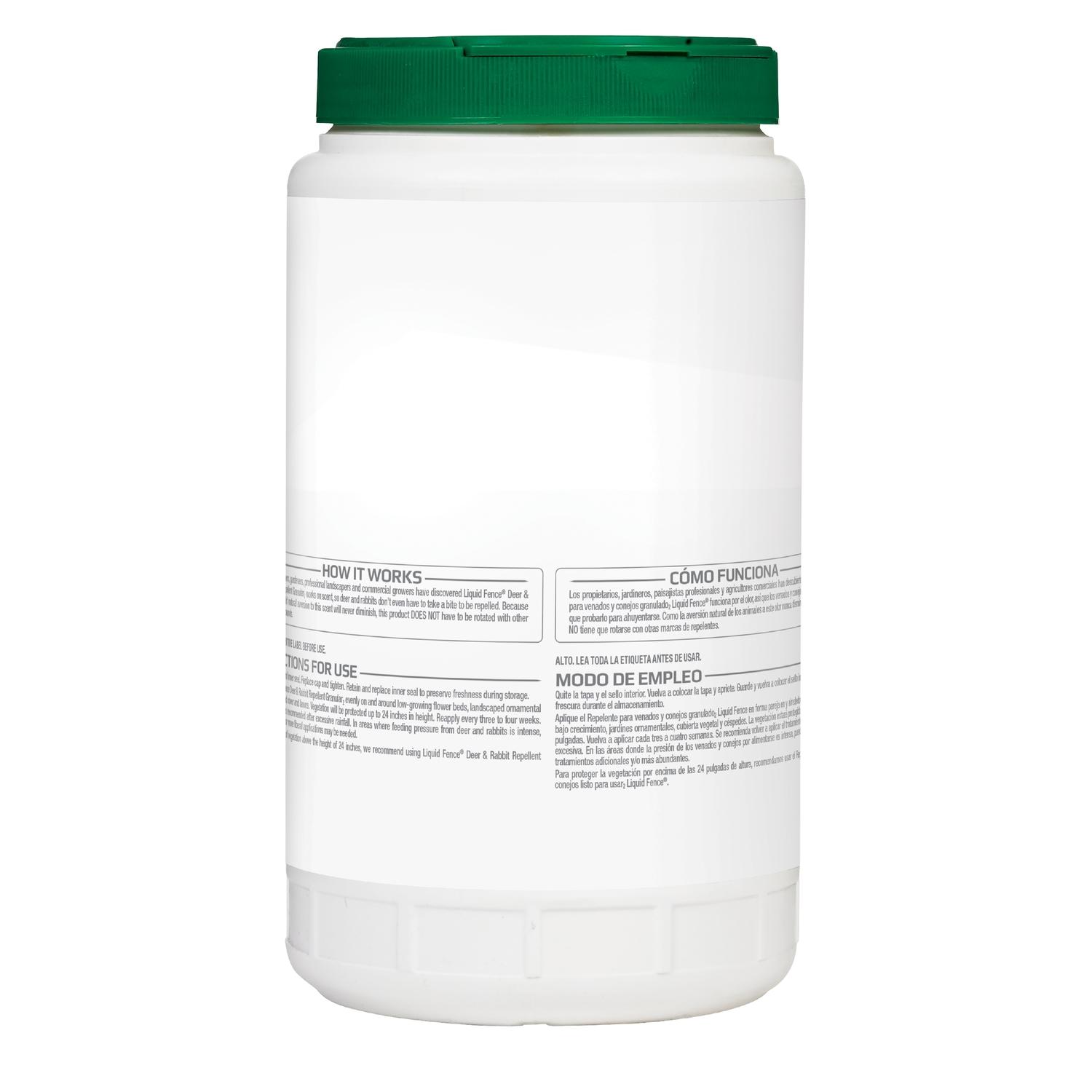 Liquid Fence Animal Repellent Granules For Deer and Rabbits 32 oz