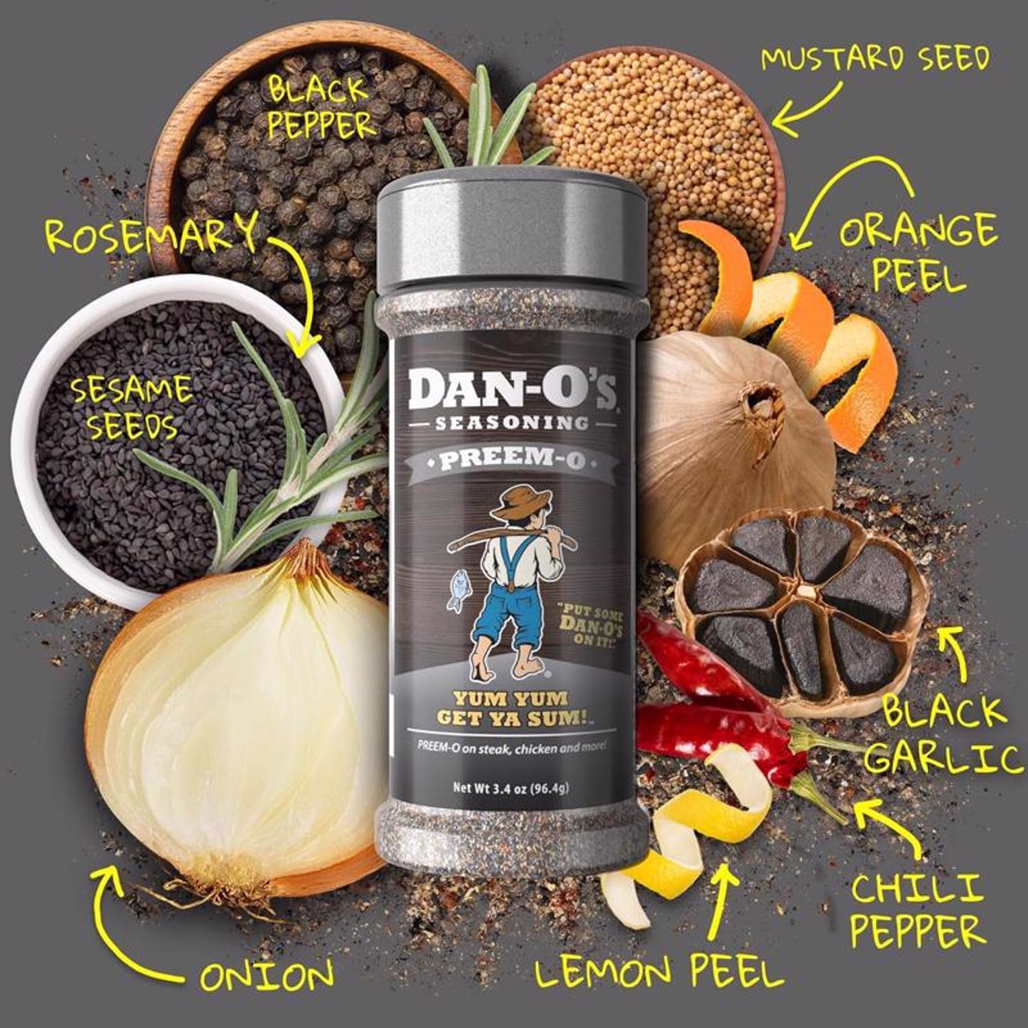 Dan-O's Preem-O Seasoning 3.4 oz