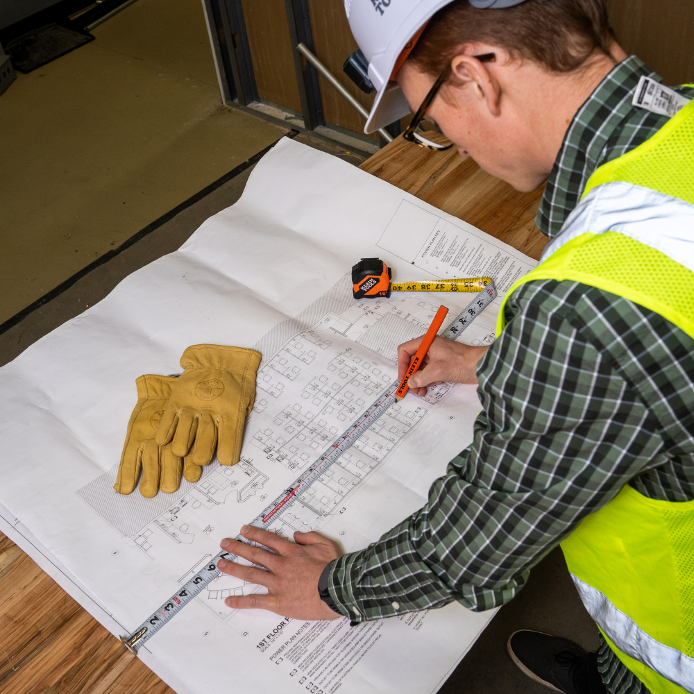 Klein Tape Measure, 16-Foot Compact, Double-Hook