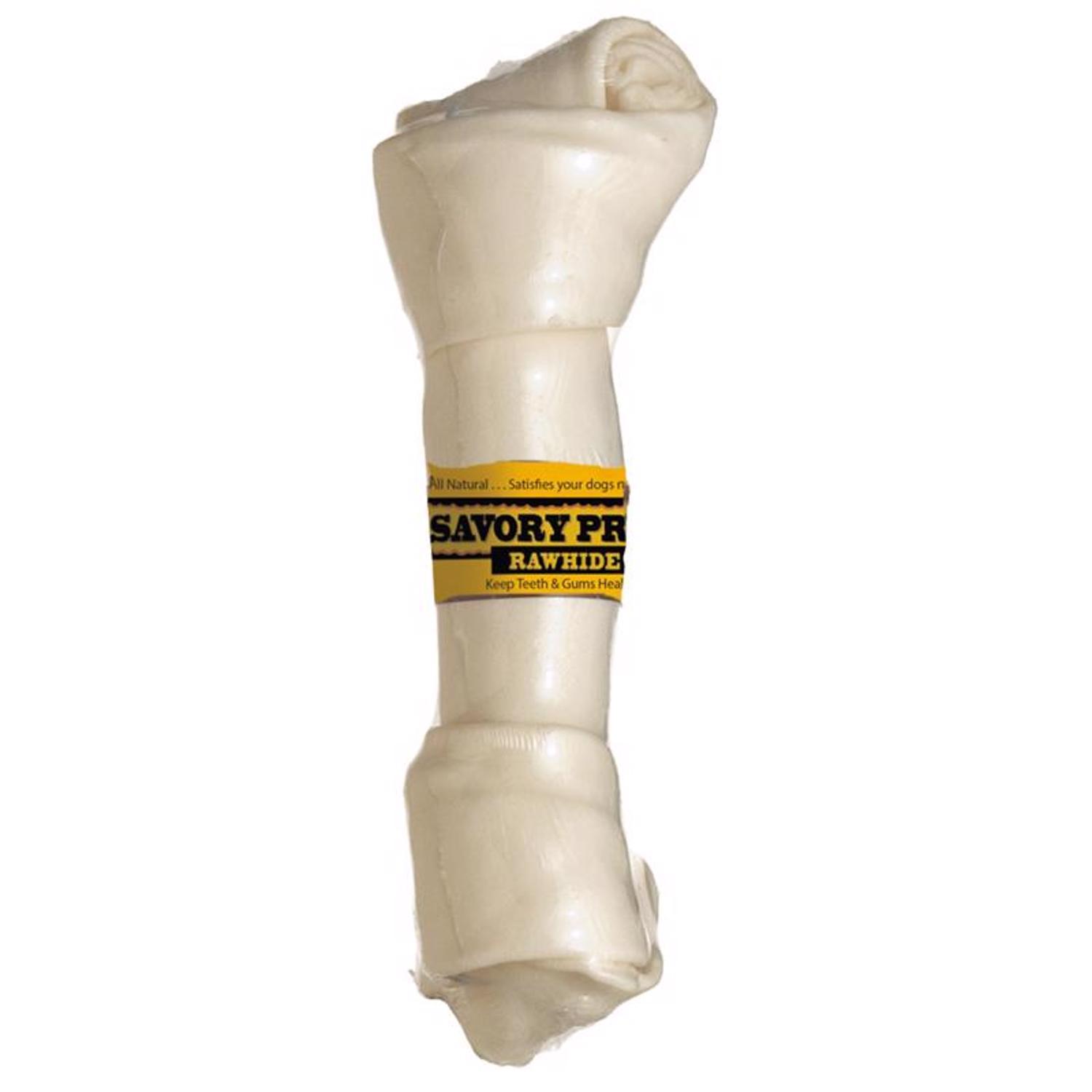 Savory Prime American Supreme Large Adult Knotted Bone Beef Rawhide 8-9 in. L 1 pk
