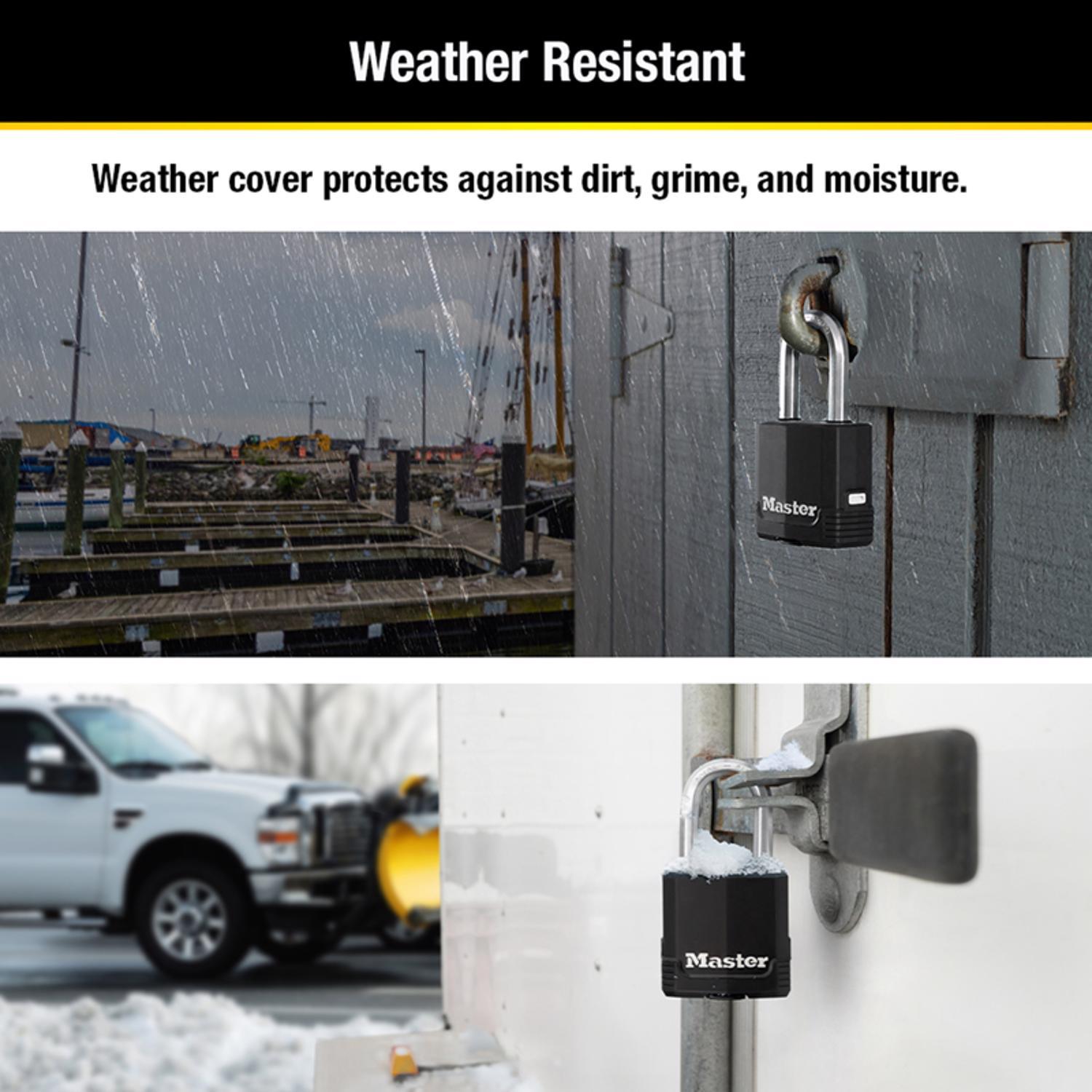 Master Lock 3-9/16 in. H X 1-9/64 in. W X 1-3/4 in. L Steel Ball Bearing Locking Weather-Resistant P