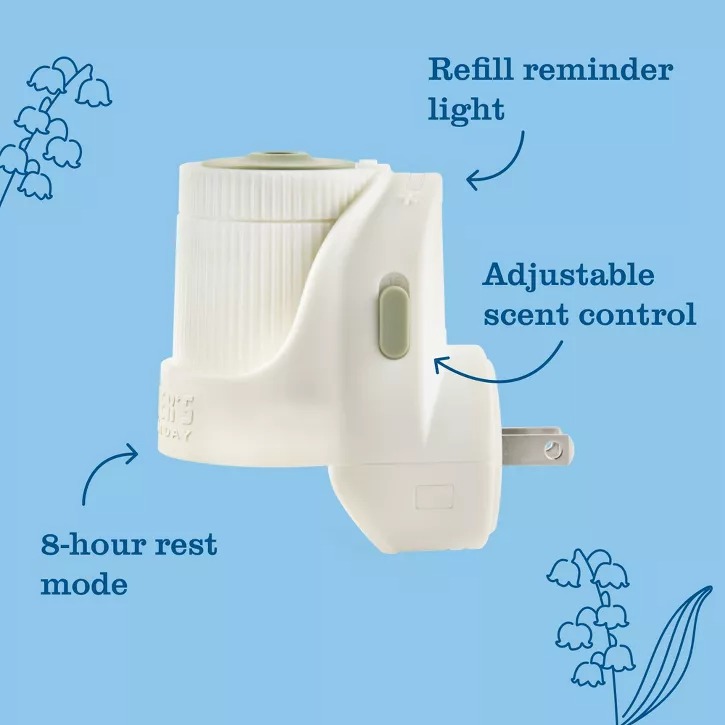 Mrs. Meyer's Clean Day Rain Water Scent Air Freshener Starter Kit