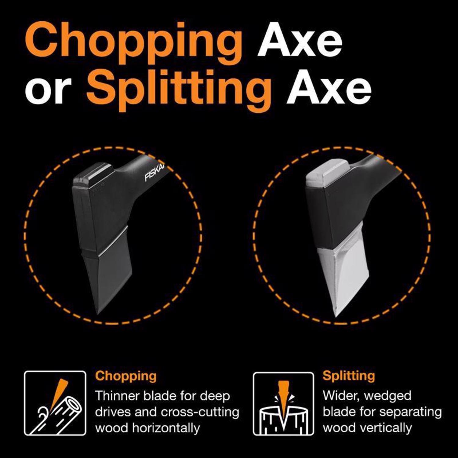 Fiskars X7 1.41 lb Single Bit Splitting Hatchet Fiberglass Handle