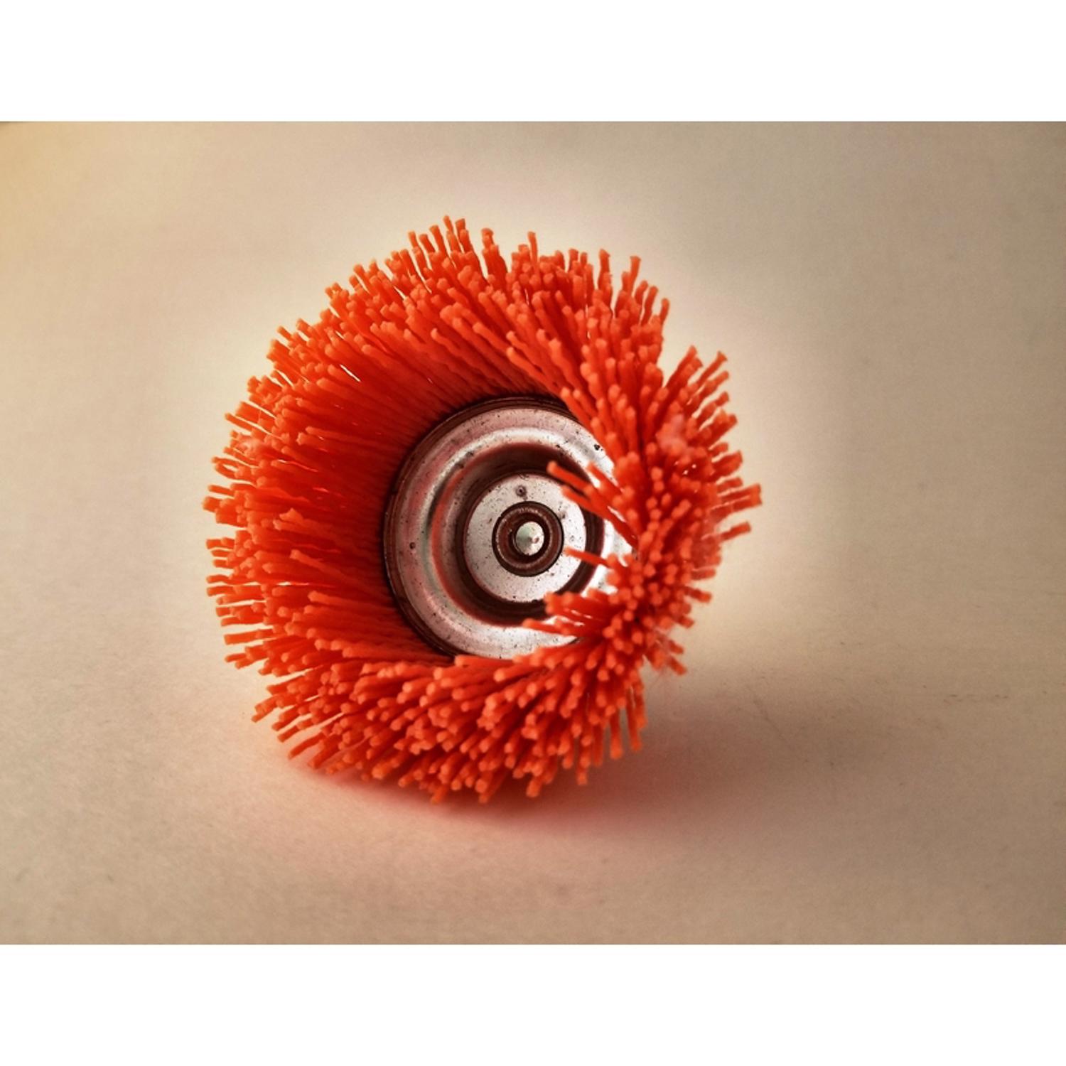 Dico Nyalox 2.5 in. D X 1/4 in. X 1/4 in. D Crimped Nylon Mandrel Mounted Cup Brush 4500 rpm 1 pc