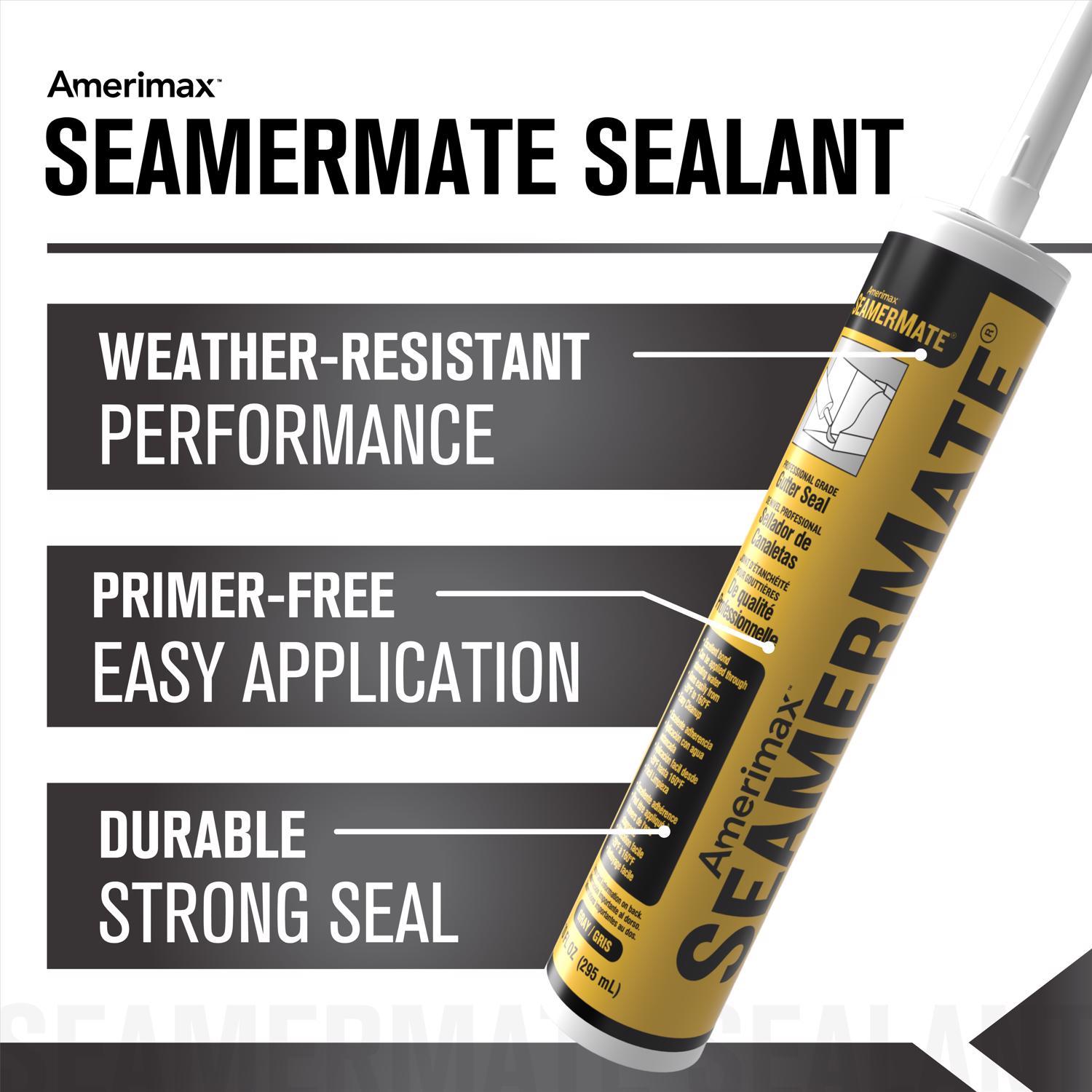 Amerimax SeamerMate Gray Triploymer Gutter Sealant