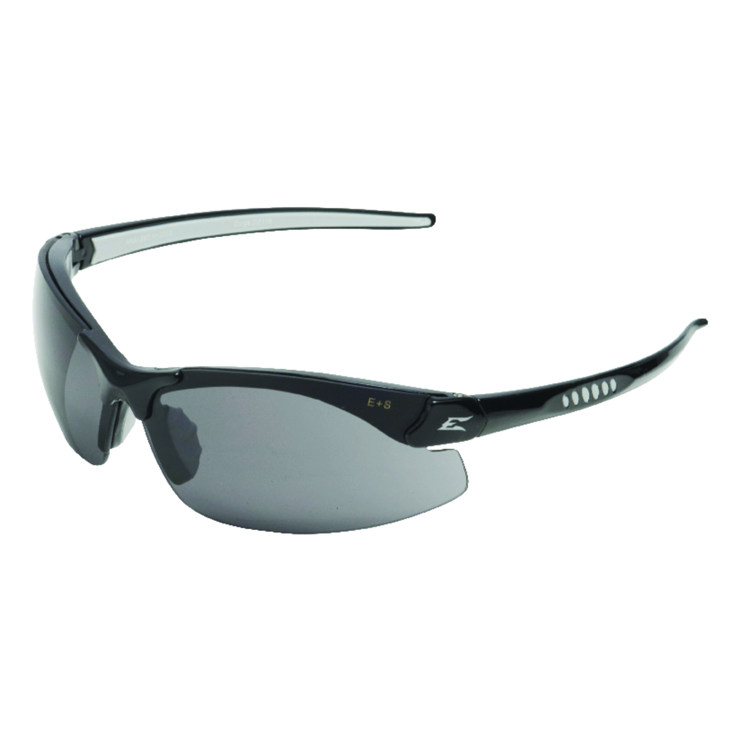 Edge Eyewear Zorge G2 Polarized Wraparound Safety Glasses Smoke Lens Black Frame 1 pc