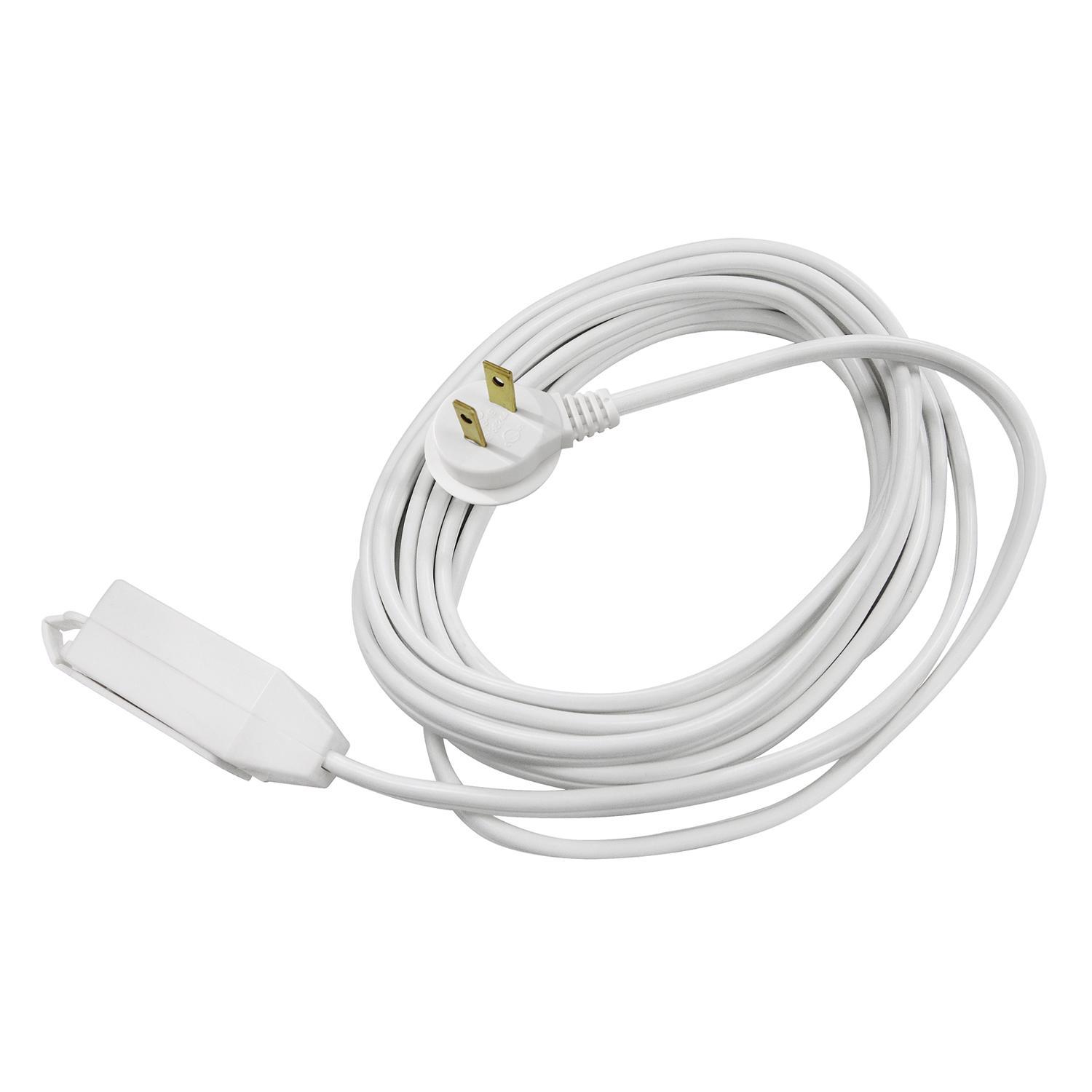 Ace Indoor 12 ft. L White Extension Cord