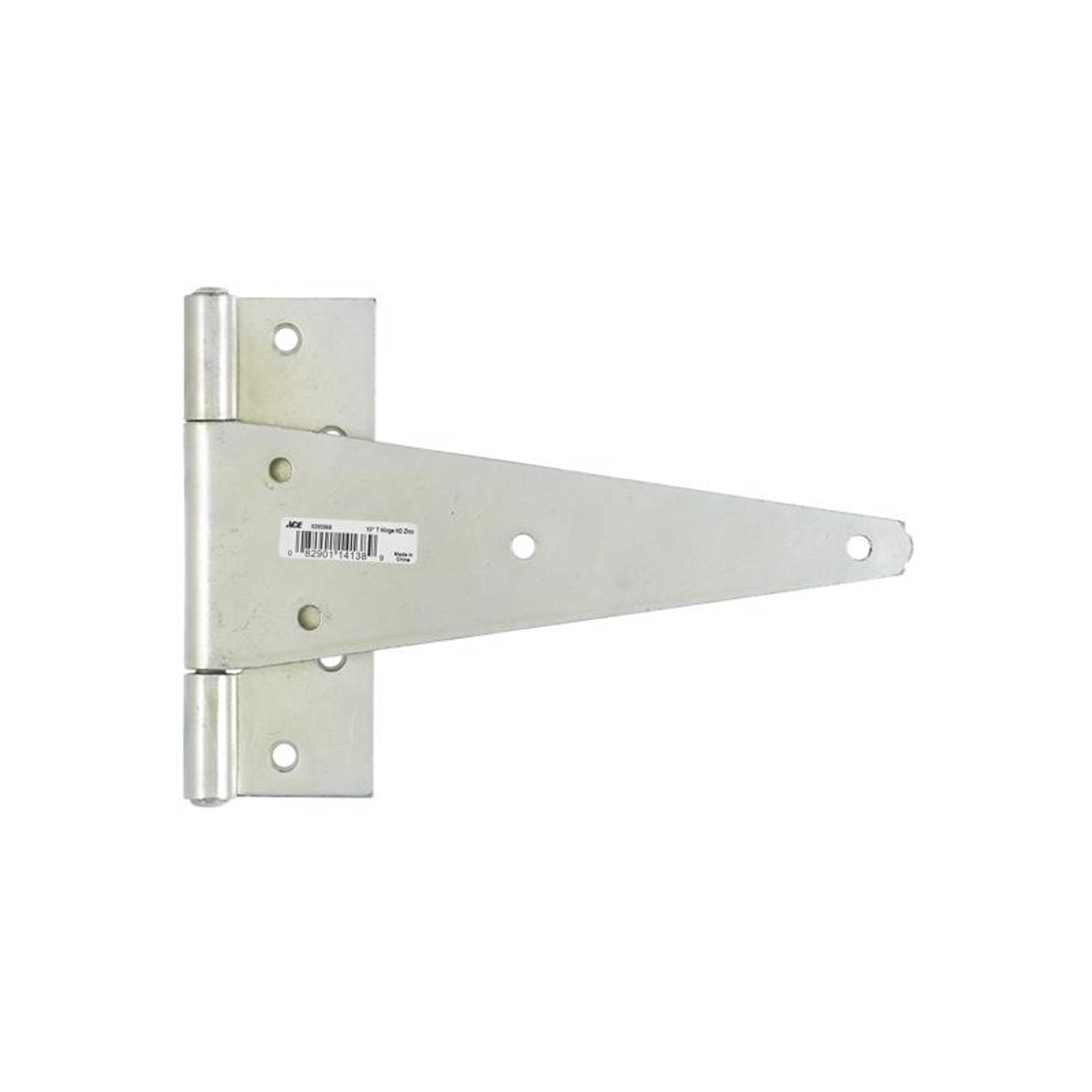 Ace 10 in. L Zinc-Plated Heavy Duty T Hinge 1 pk