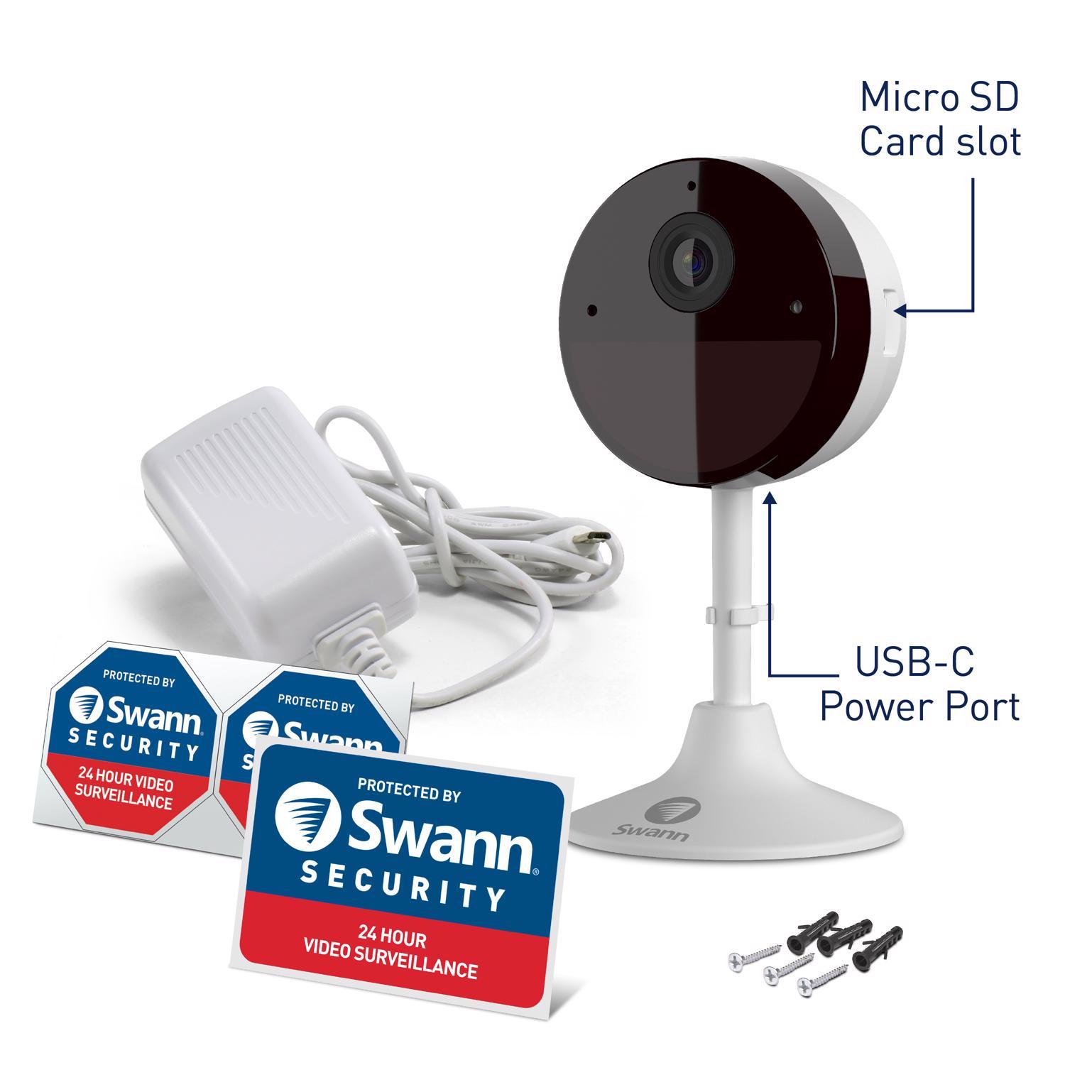 Swann Plug-in Indoor Smart-Enabled Security Camera