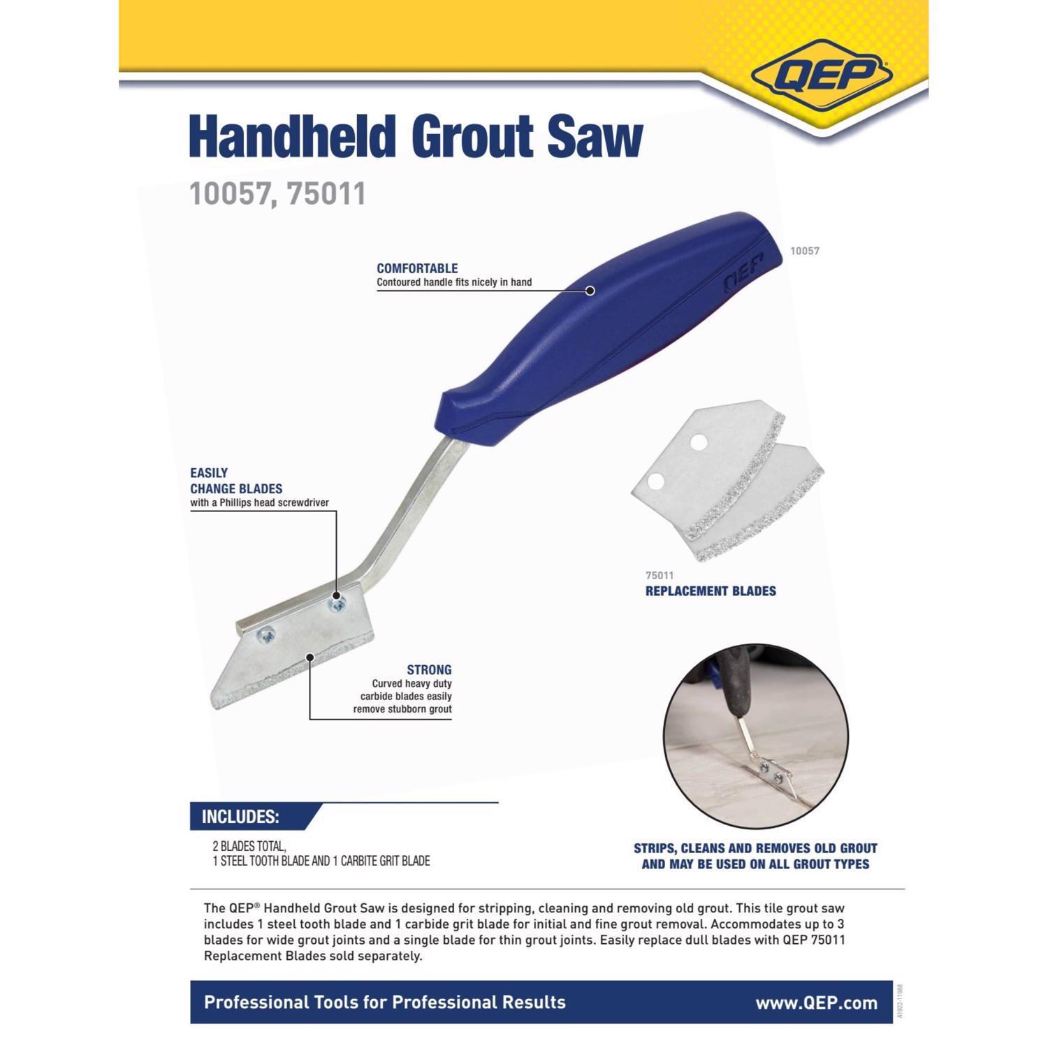 QEP 11.5 in. H X 4 in. W X 9 in. L Carbide Grout Saw 1 pk