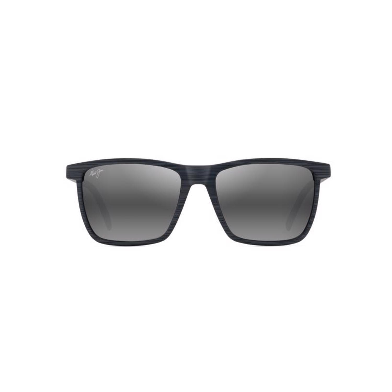 Maui Jim One Way Sunglasses Unisex Gray Stripe Frame Neutral Gray Lens Polarized