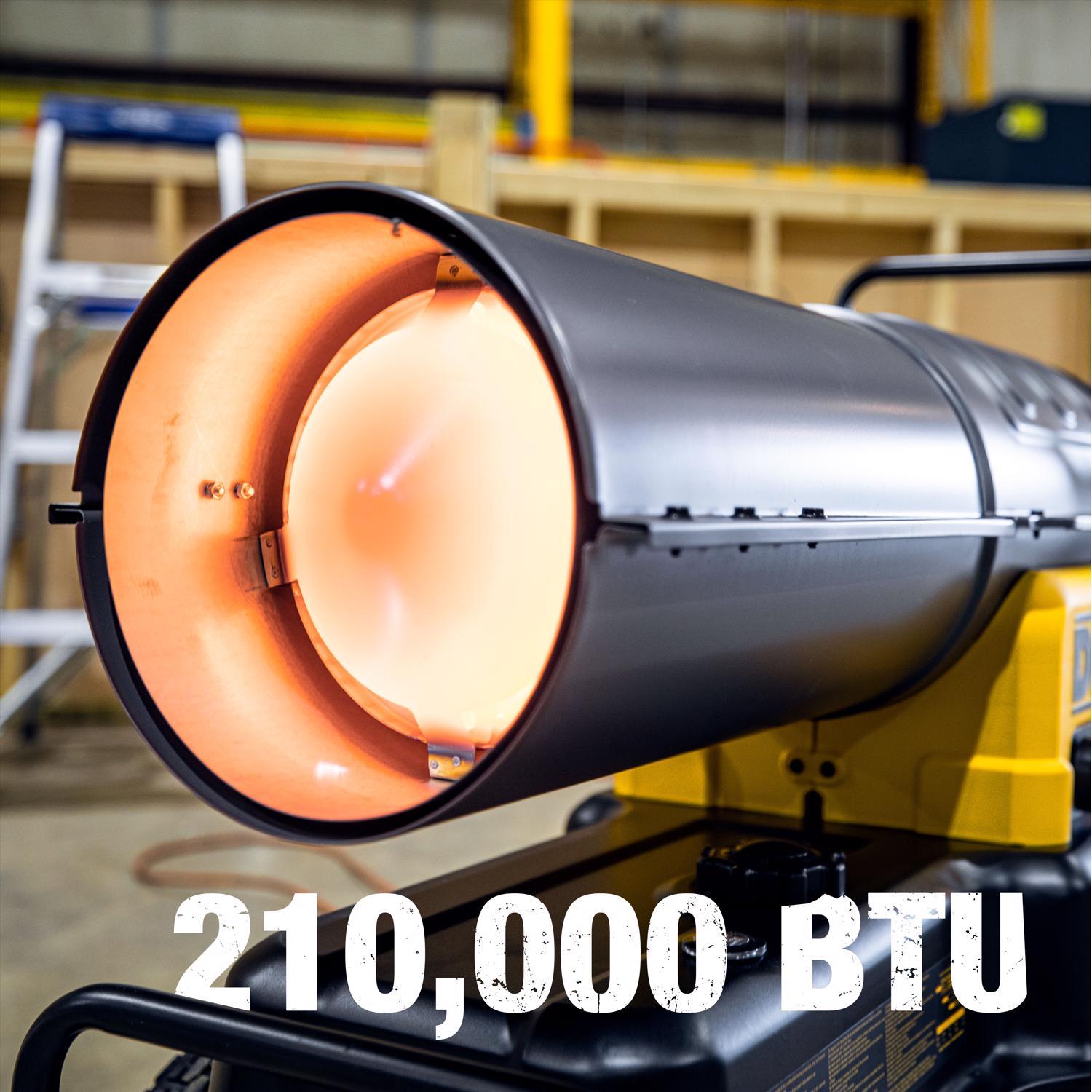 DeWalt 210,000 Btu/h 6000 sq ft Forced Air Diesel/Kerosene Heater