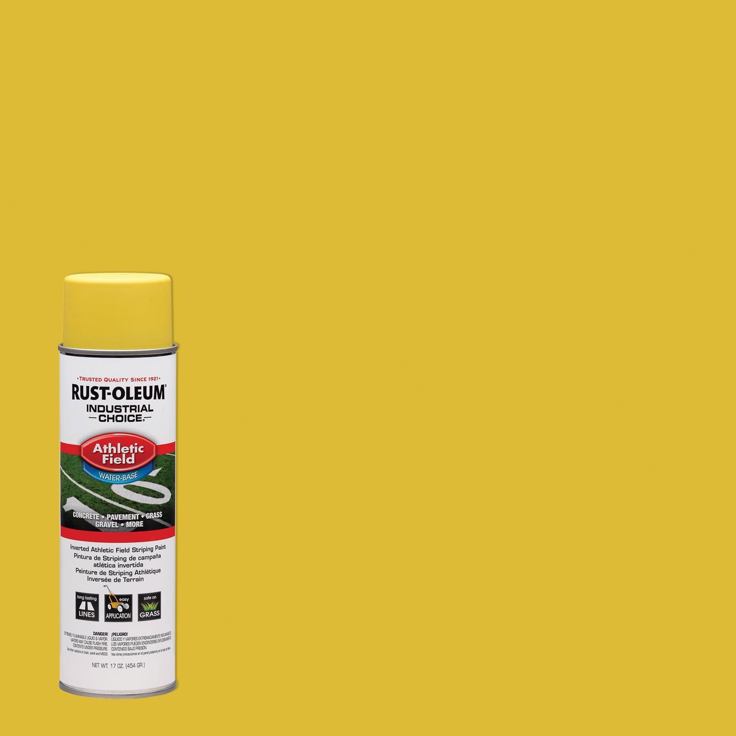 Rust-Oleum Industrial Choice Yellow Inverted Striping Paint 17 oz